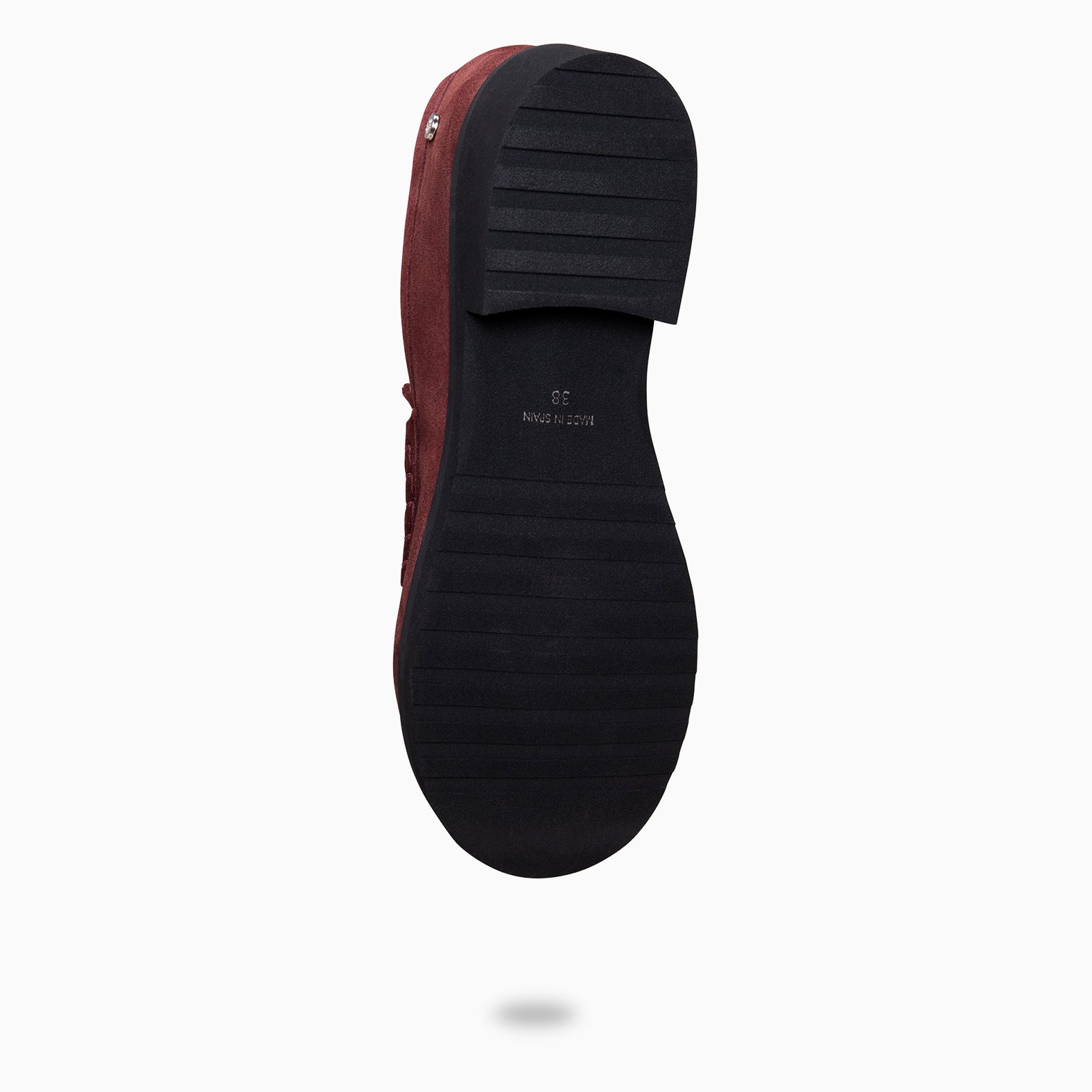 HARVARD - Mocassins planos de pele BURDEOS