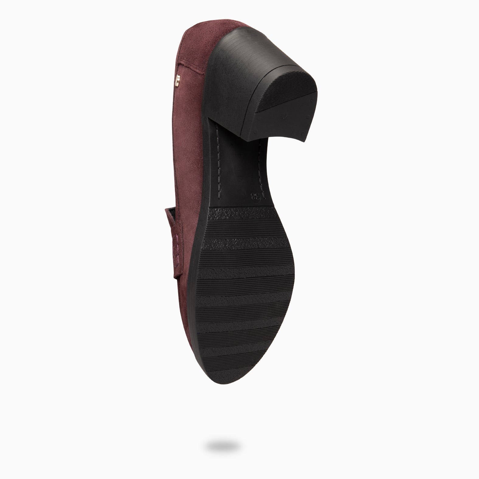 LATTÉ – Mocasín con tacón BURDEOS