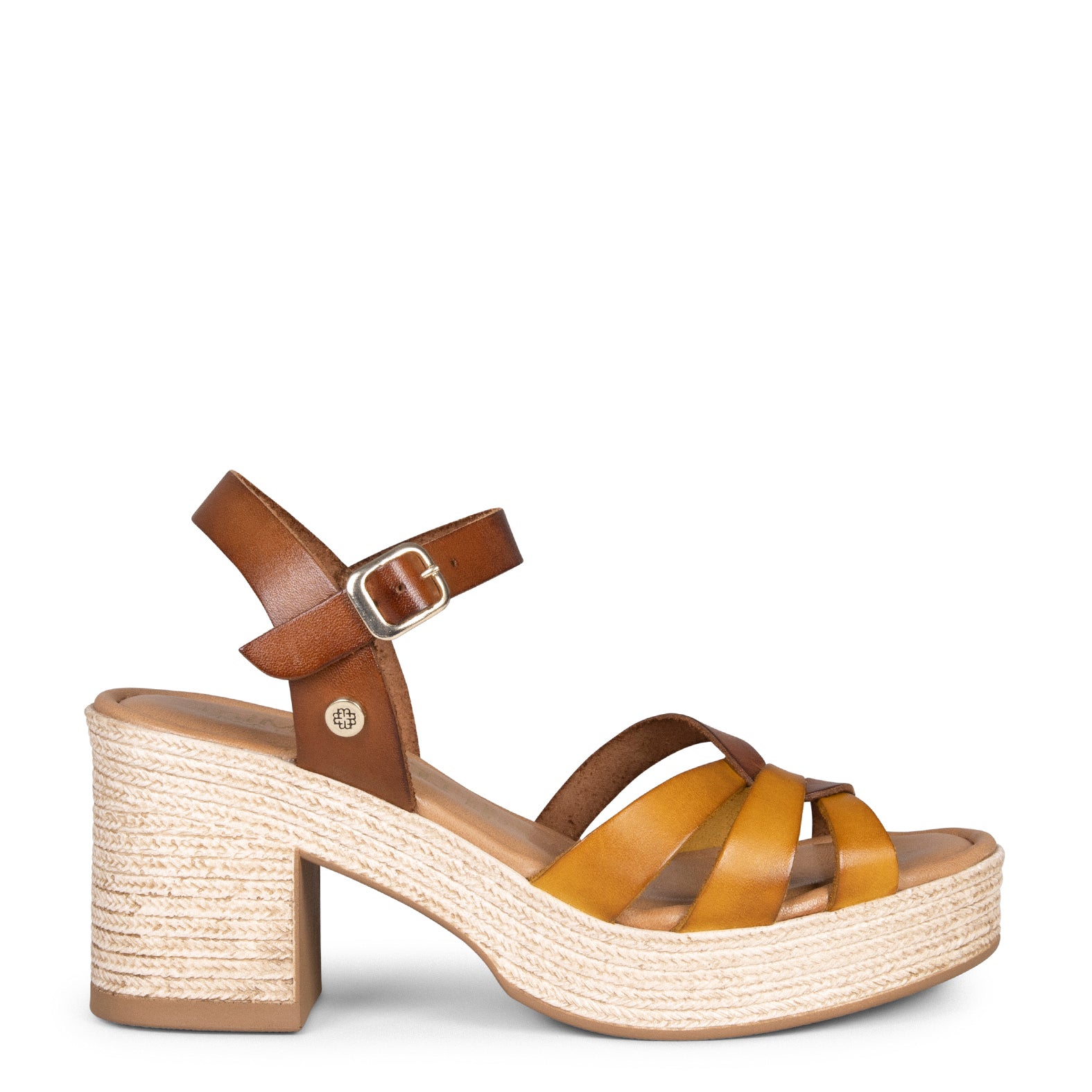 LARISA - CAMEL Platform Sandals