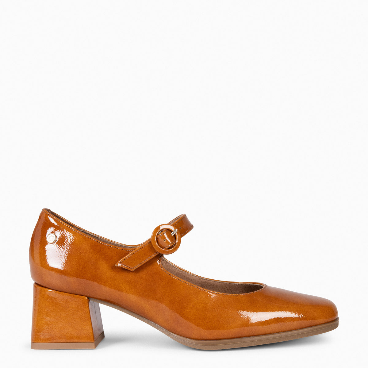 Chaussures Mary Jane à Talons Jambu Wonder En Cuir Marron, Pointure 7.5 US, D'occasion