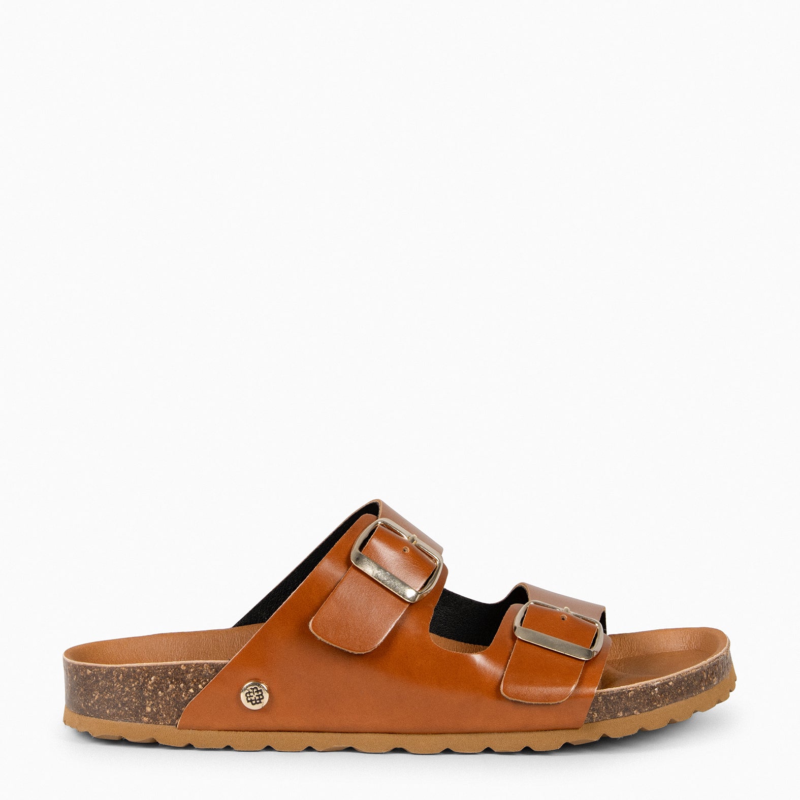 BALI - Sandalia de verano tipo chancla en napa CAMEL