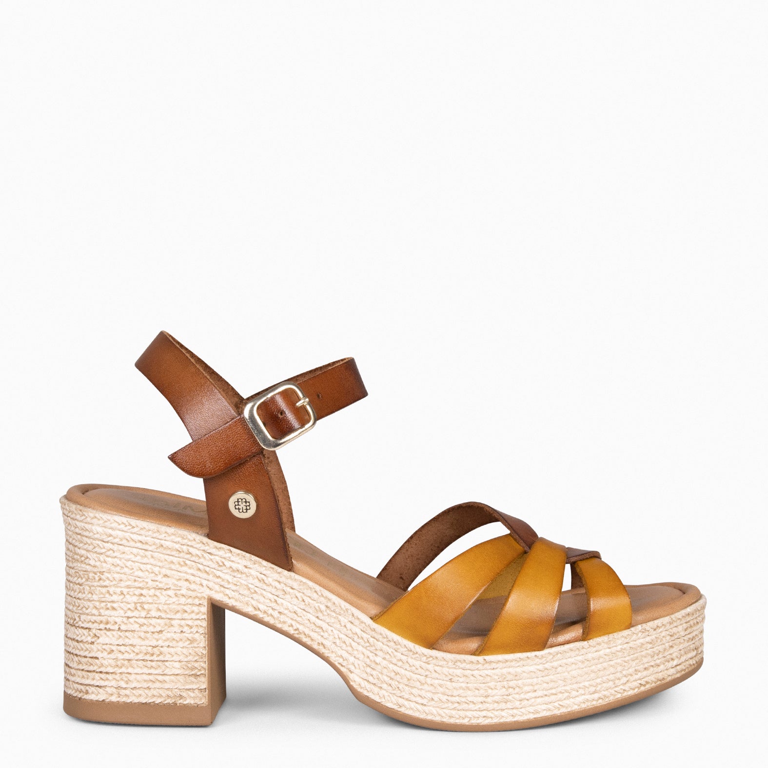 LARISA - CAMEL Platform Sandals
