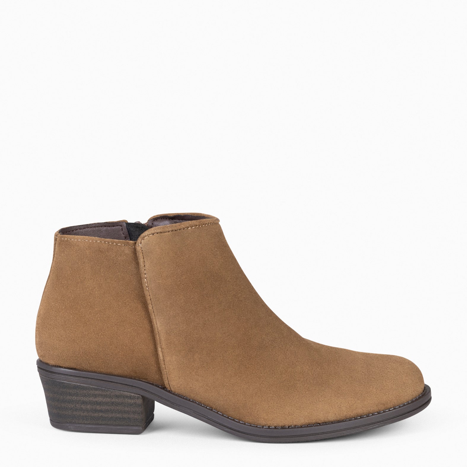 BALTIMOR Botines piel mujer hidr fugo de color CAMEL