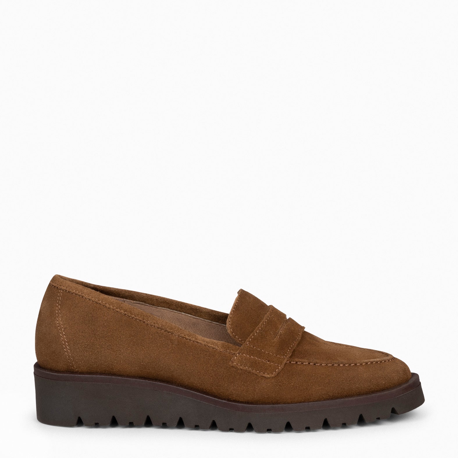 DAFNE - Mocasín con cuña CAMEL