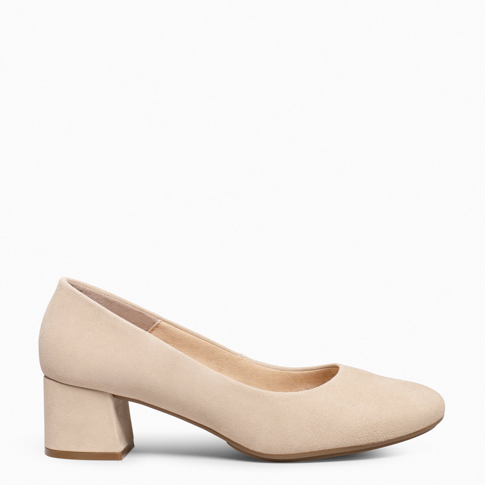 URBAN REDONDO - Zapatos de tacón bajo de ante BEIGE - miMaO ®