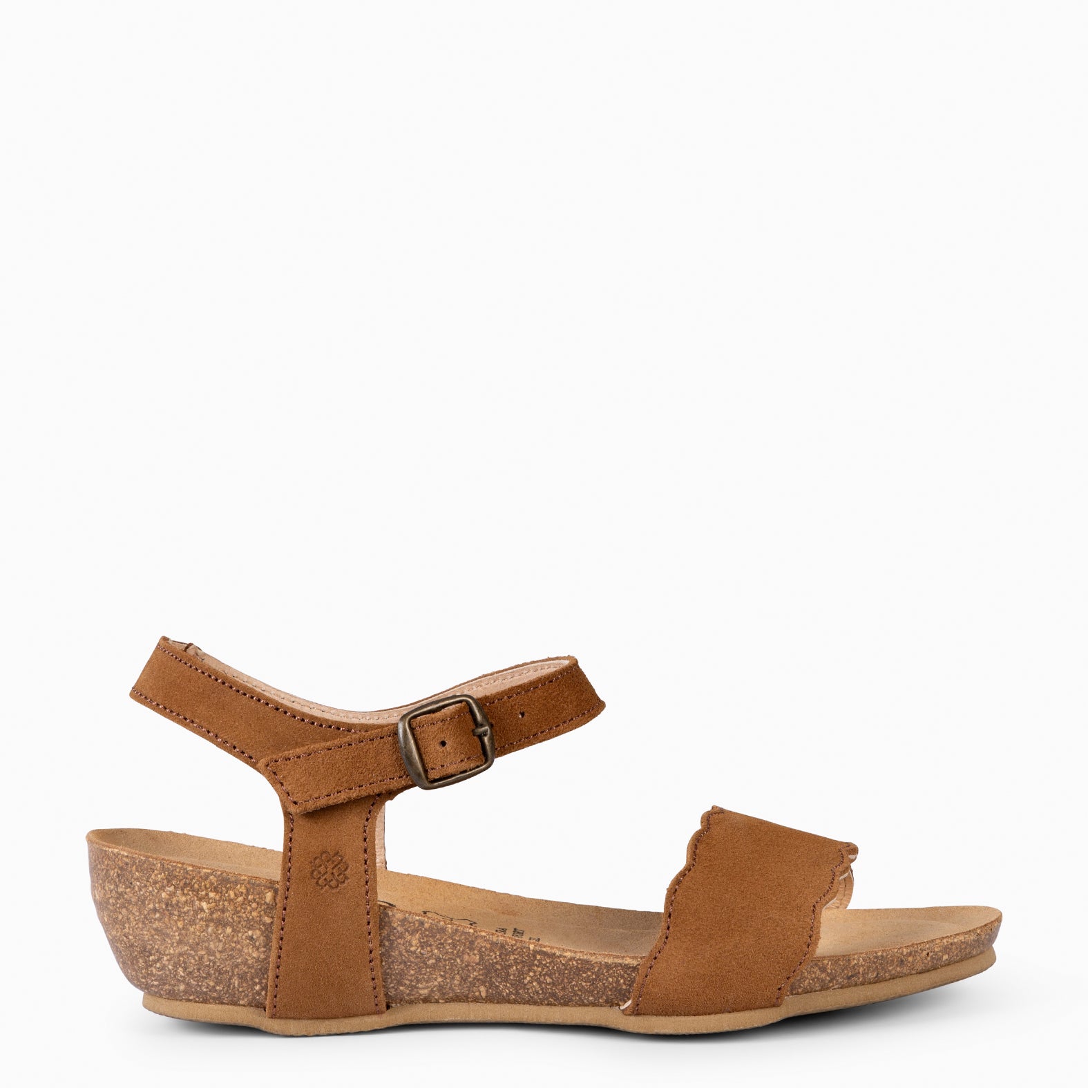 ORDESA – Sandales à talon compensé en liège CAMEL miMaO ®