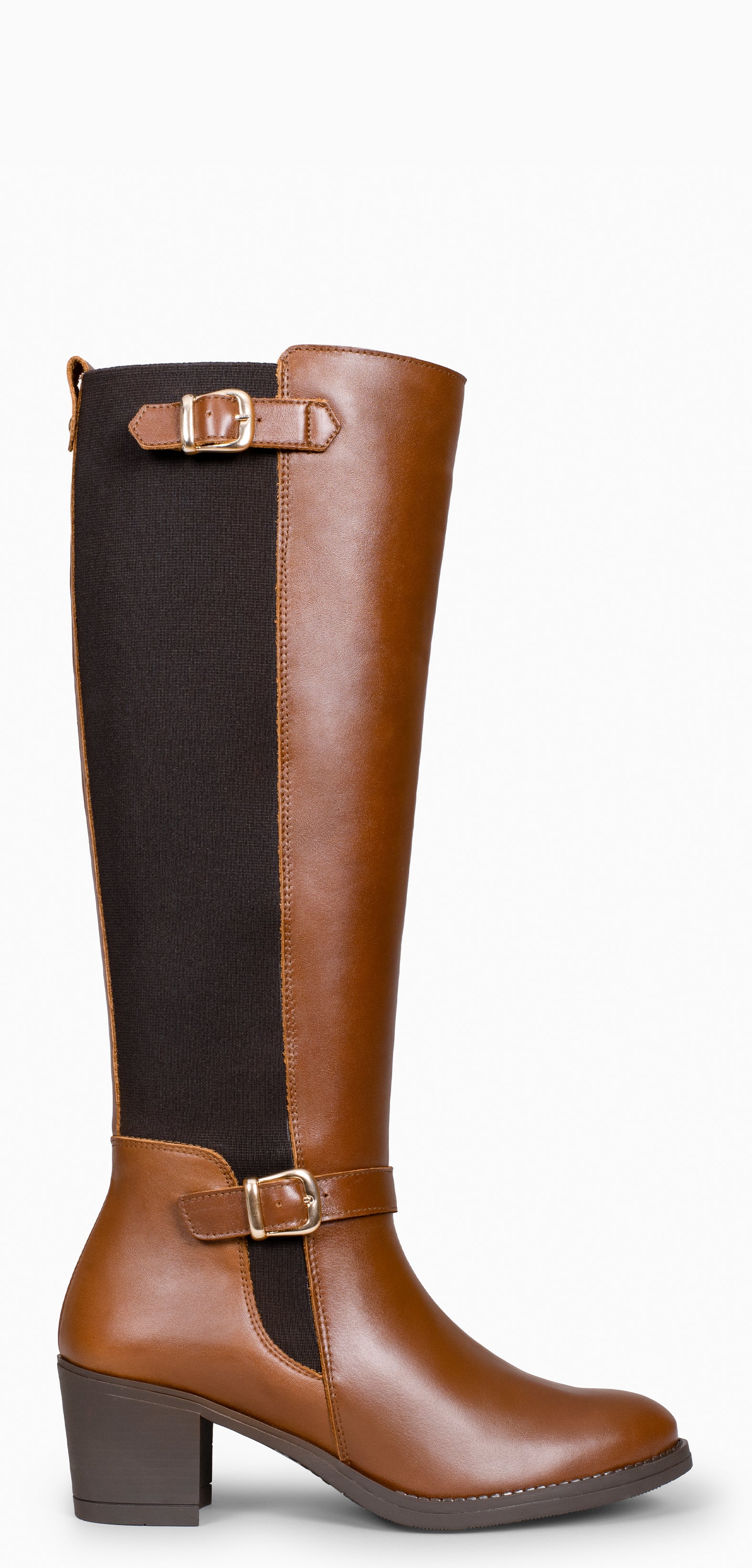 SENA – CAMEL Elegant Boots with elastic shaft