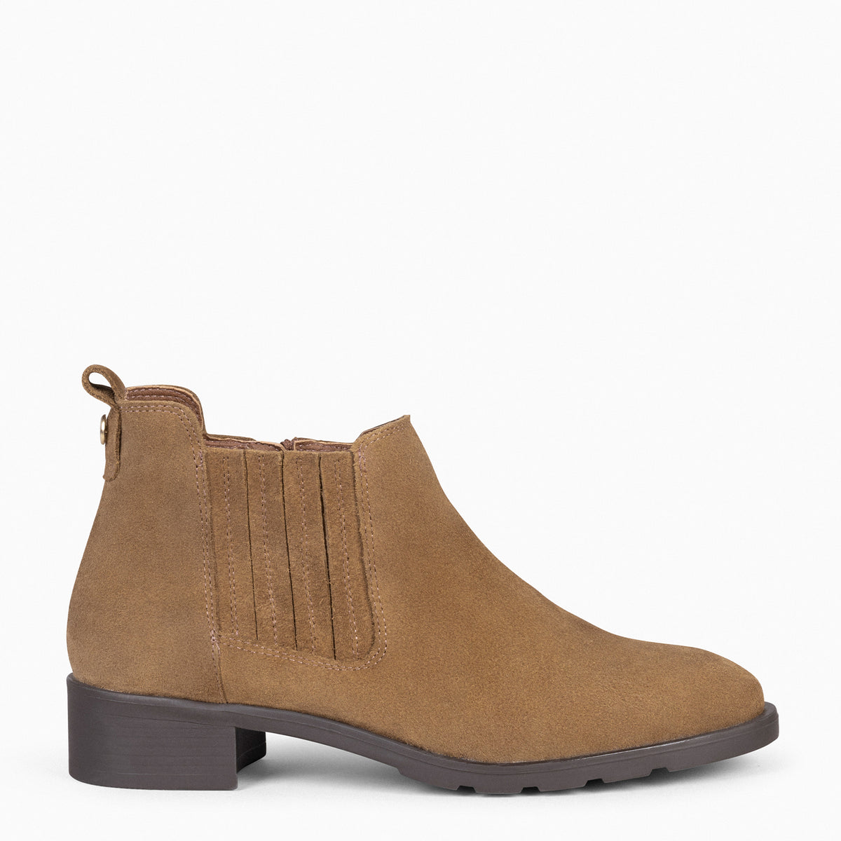 OHIO - Botines Bajos para mujer en color CAMEL