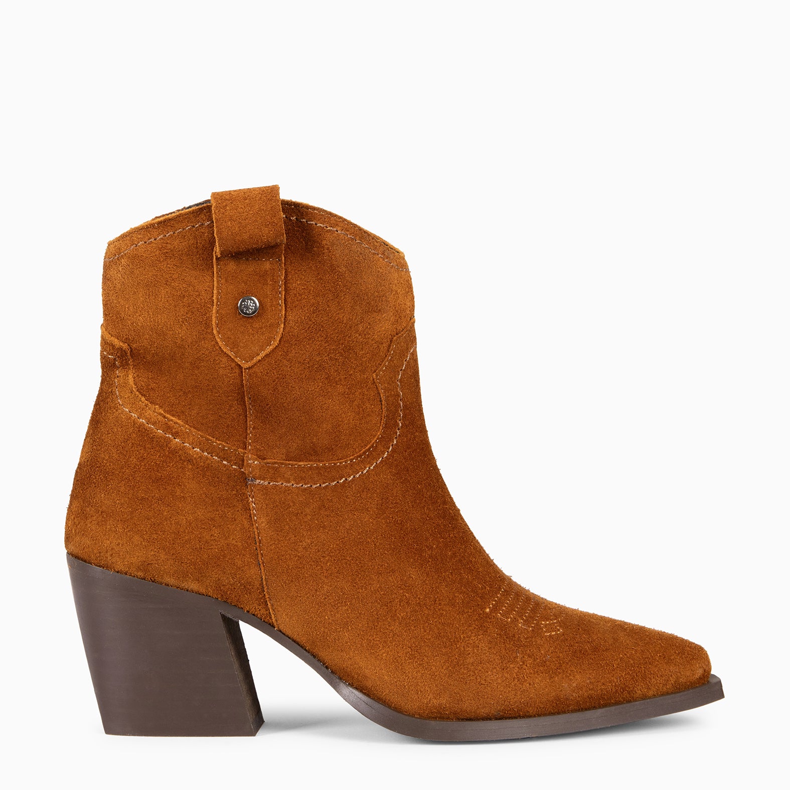 COLORADO - Bottines cowboy pour femme CAMEL