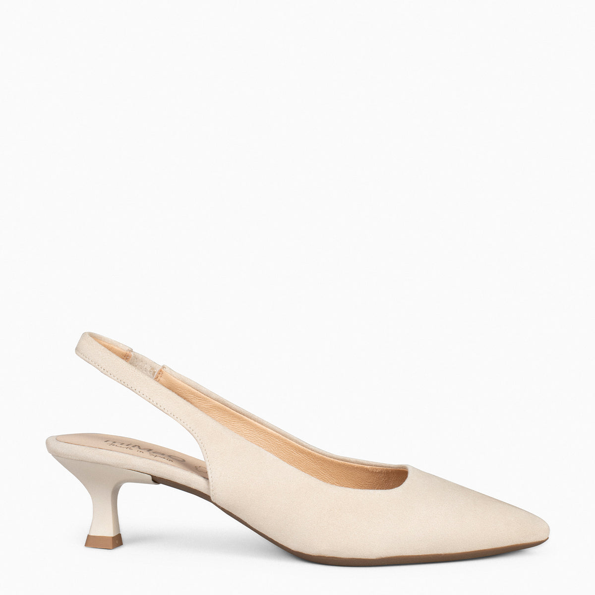 KITTEN – BEIGE low heel slingback