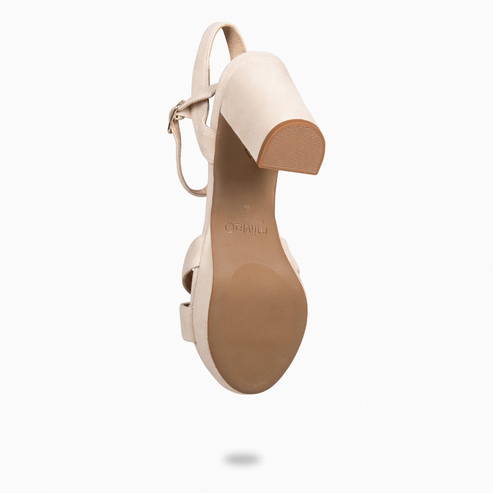 PARIS – Sandalias de fiesta con tacón alto y plataforma BEIGE - miMaO ®