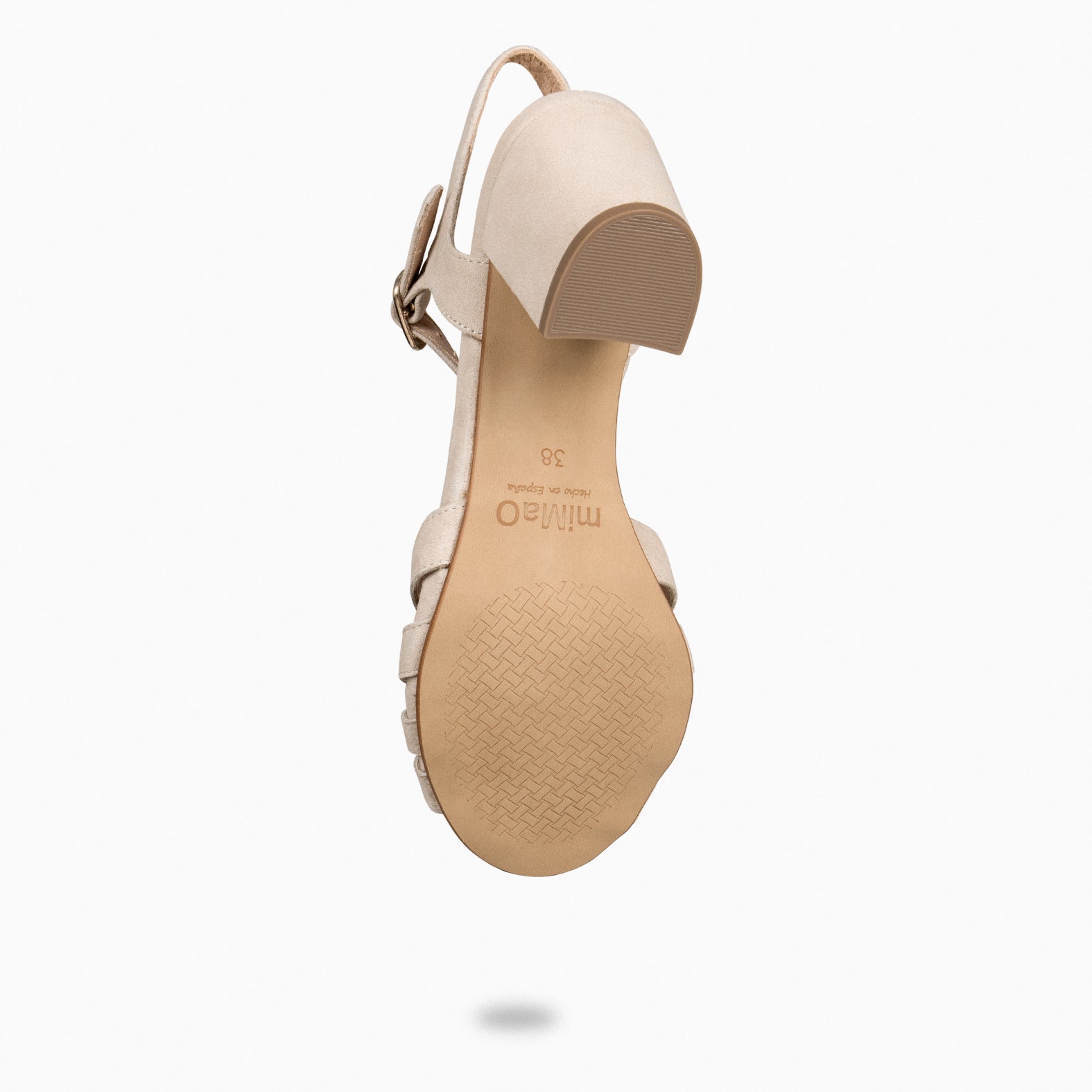 MUSA – Sandalias de Tacón ancho BEIGE