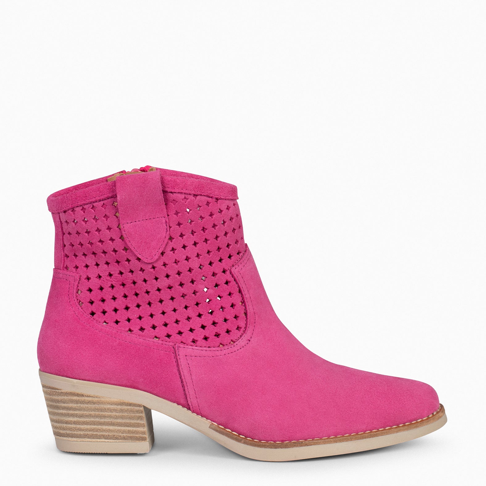 HOUSTON – Botas de cowboy com salto ROSA