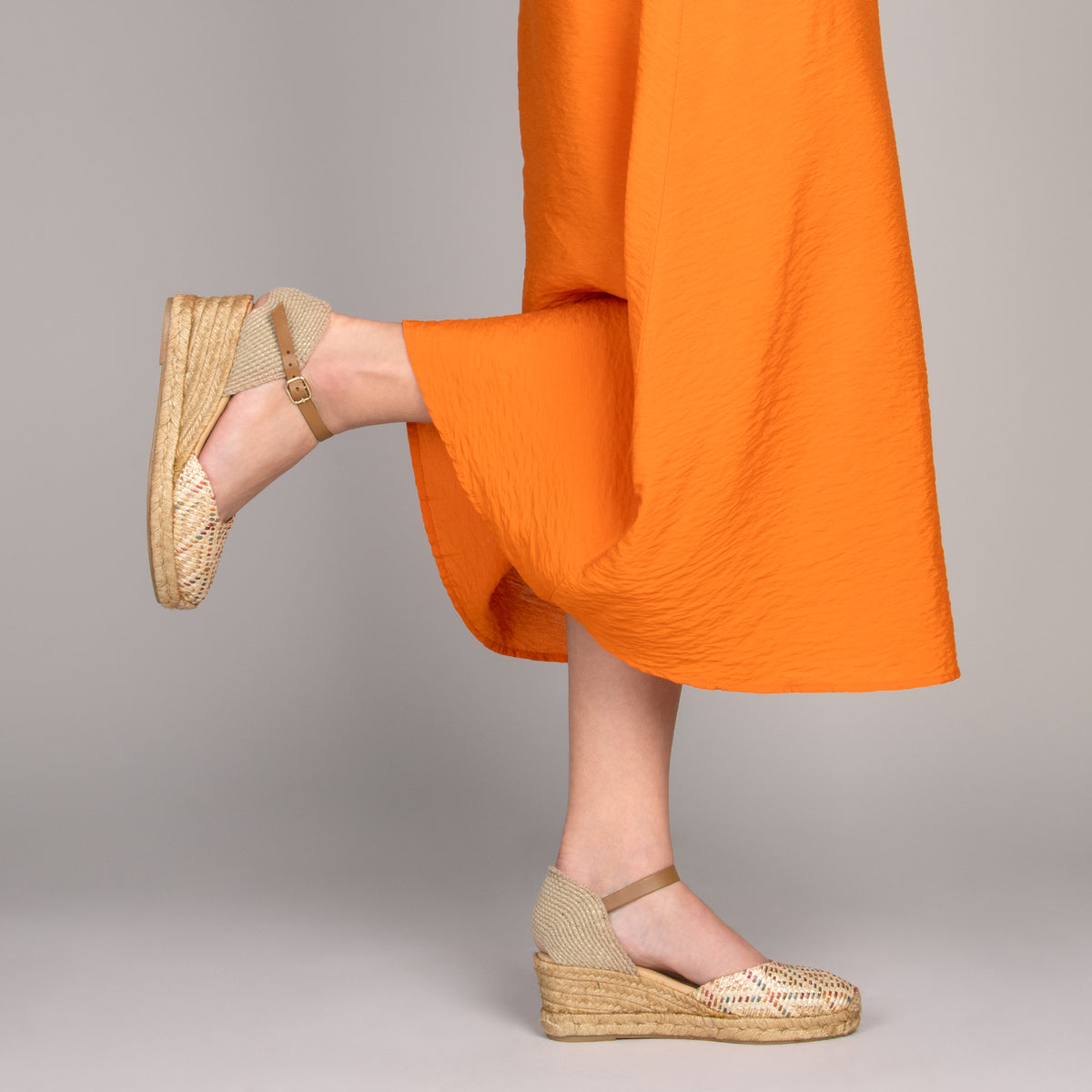 JAVEA – BEIGE raffia espadrilles