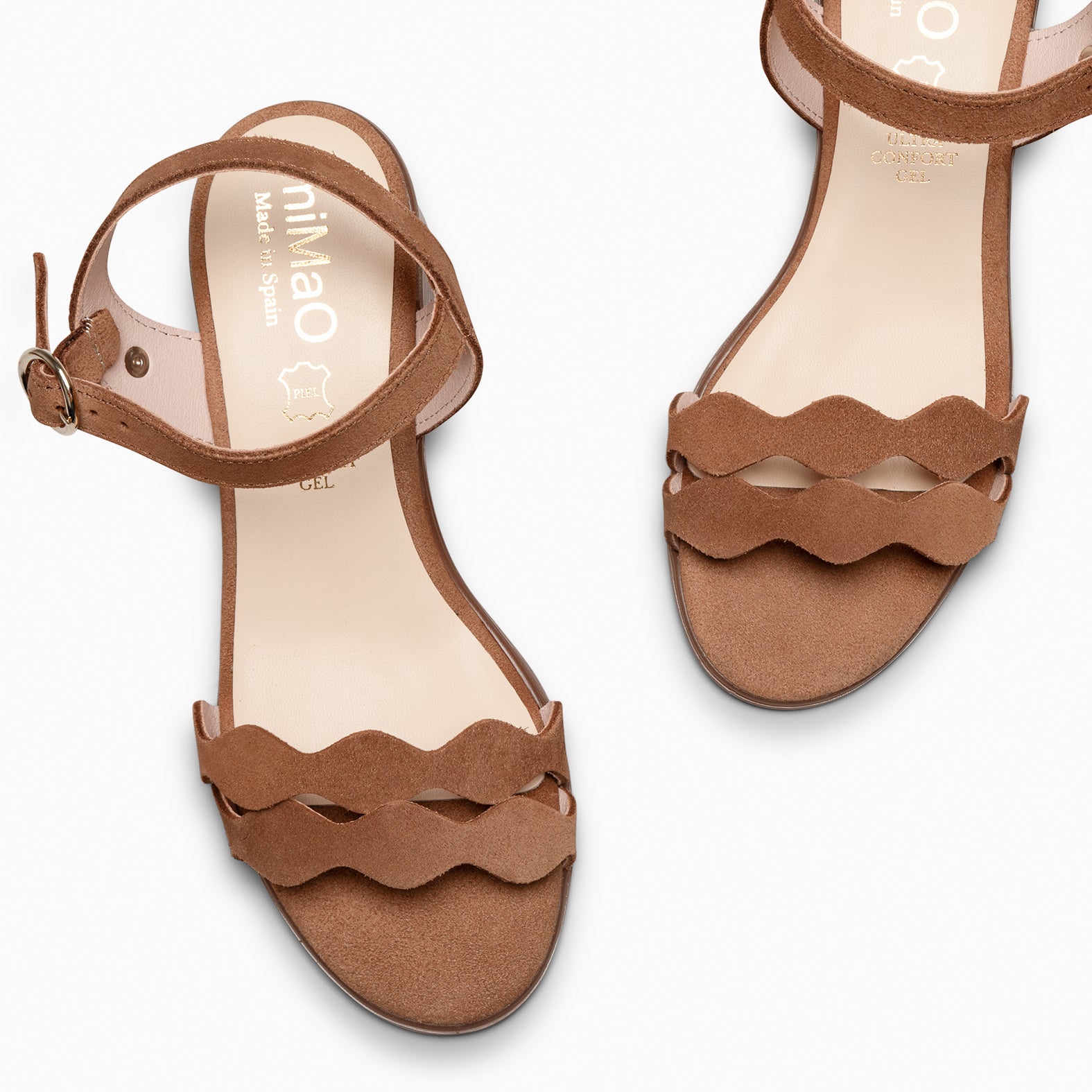 LETY - CAMEL LOW-HEELED SANDAL