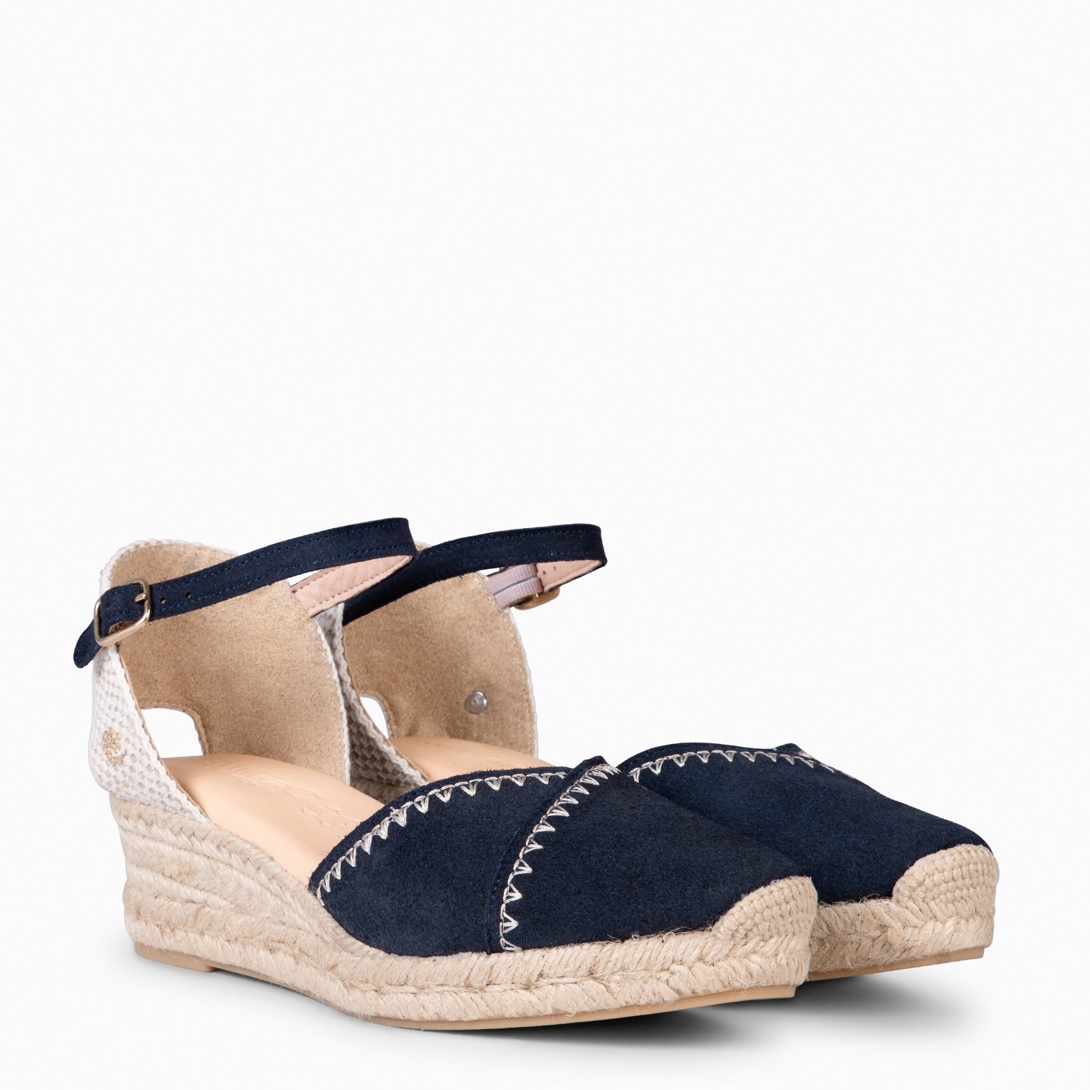 LIMA - NAVY LOW WEDGE ESPADRILLE