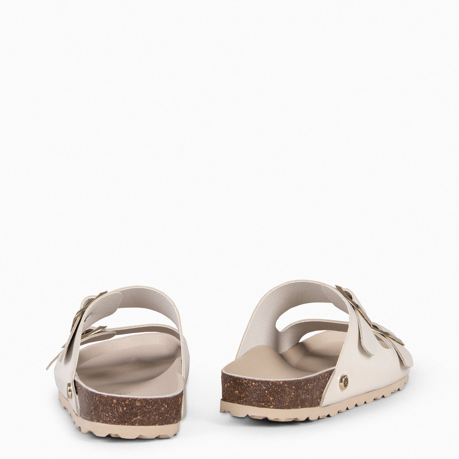 BALI - Sandalia de verano tipo chancla en napa HUESO