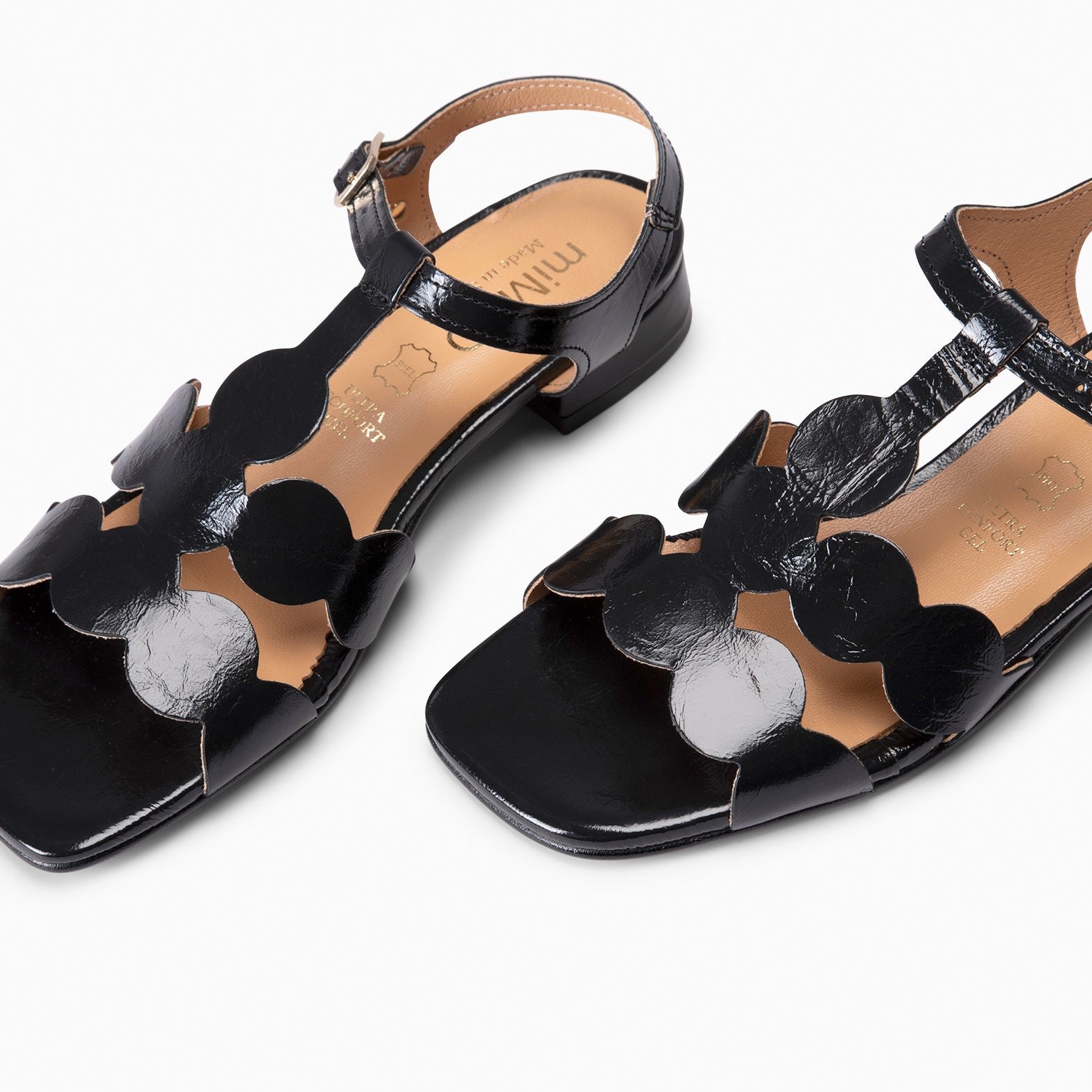 IVANA - BLACK ELEGANT LOW-HEELED SANDAL