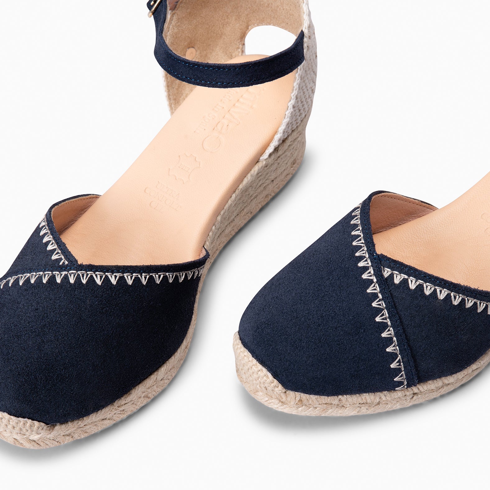 LIMA – Espadrilles à petit talon AZUL MARINO