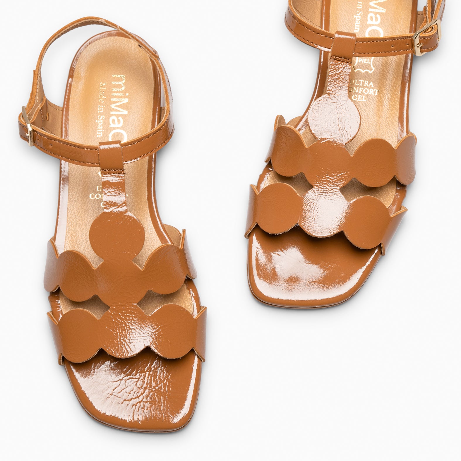 IVANA - CAMEL ELEGANT LOW-HEELED SANDAL