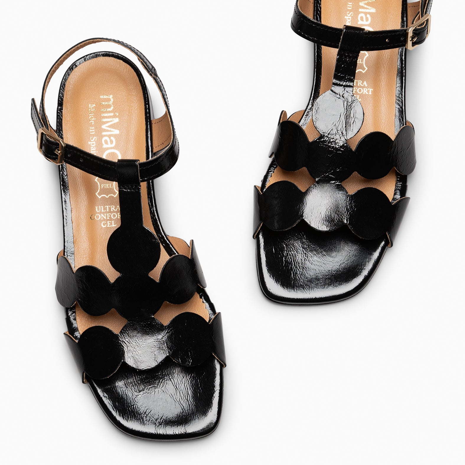 IVANA - BLACK ELEGANT LOW-HEELED SANDAL