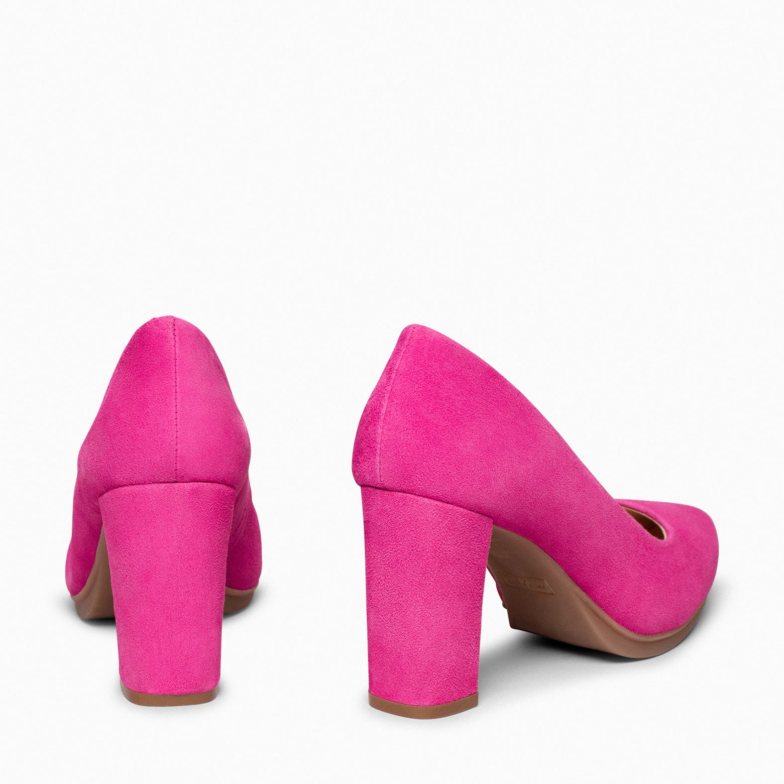 URBAN – Zapatos de tacón alto de ante FUCSIA - miMaO ®