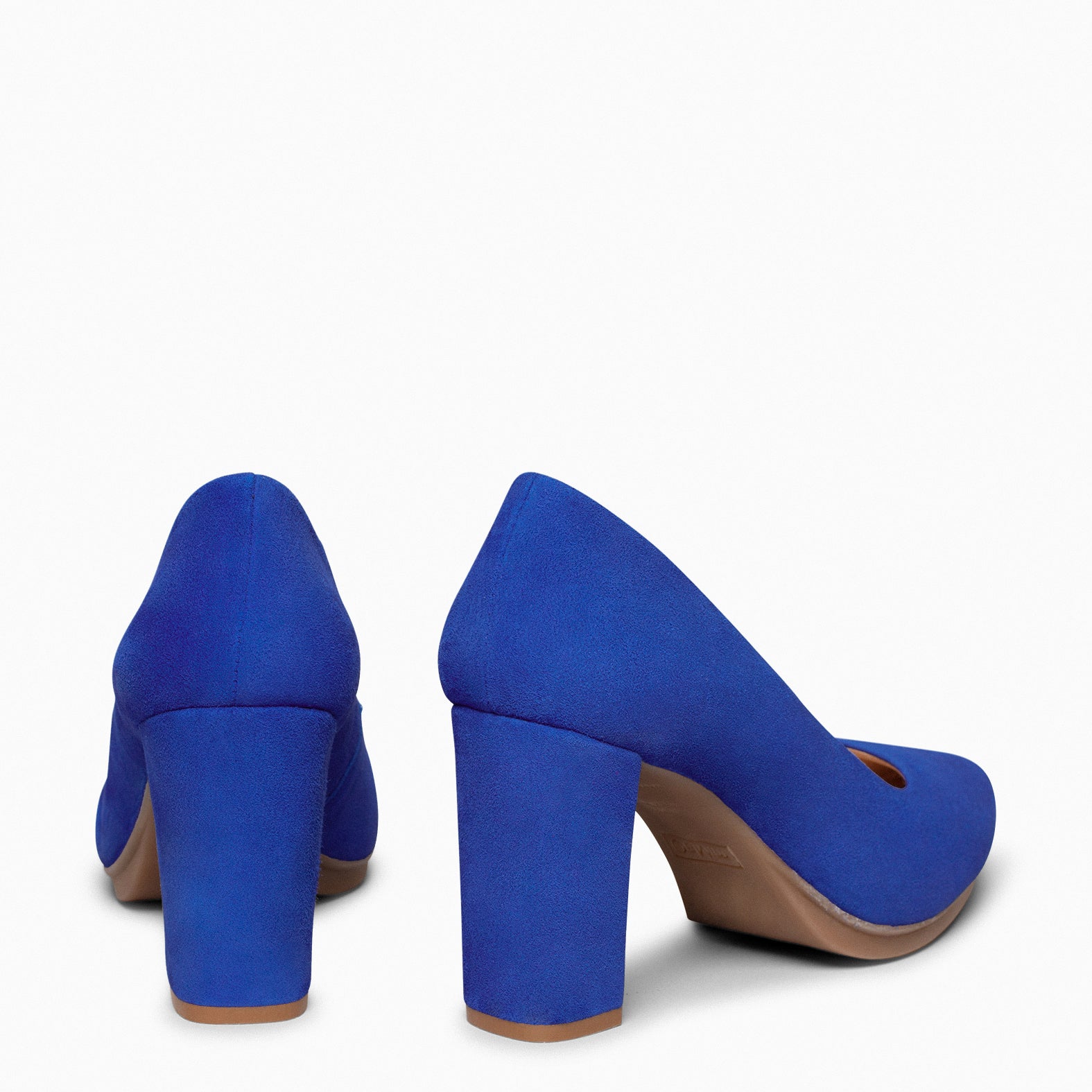 URBAN – Zapatos de tacón alto de ante AZUL ELÉCTRICO - miMaO ®