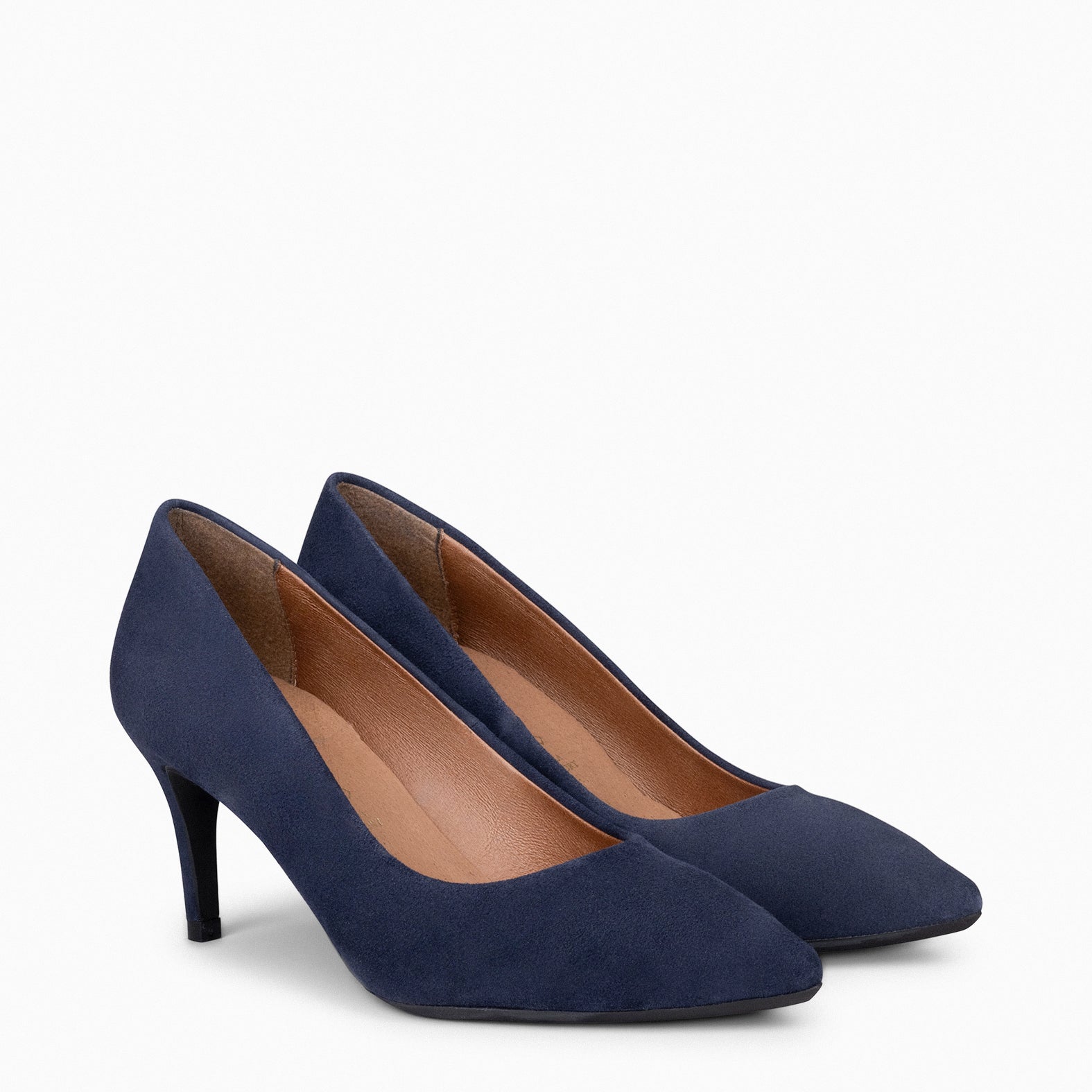 STILETTO - NAVY suede leather stilettos