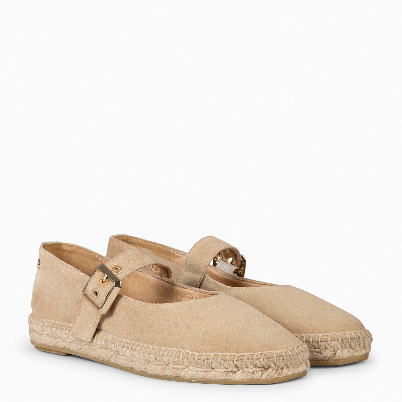 IDOIA - ZAPATO PLANO DE ESPARTO BEIGE