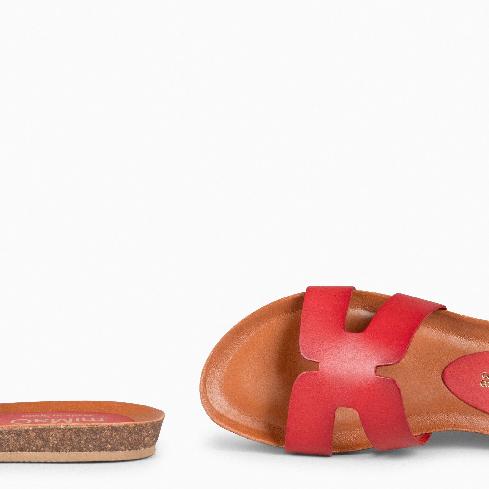 CLIVIA - RED BIO FLAT SANDALS