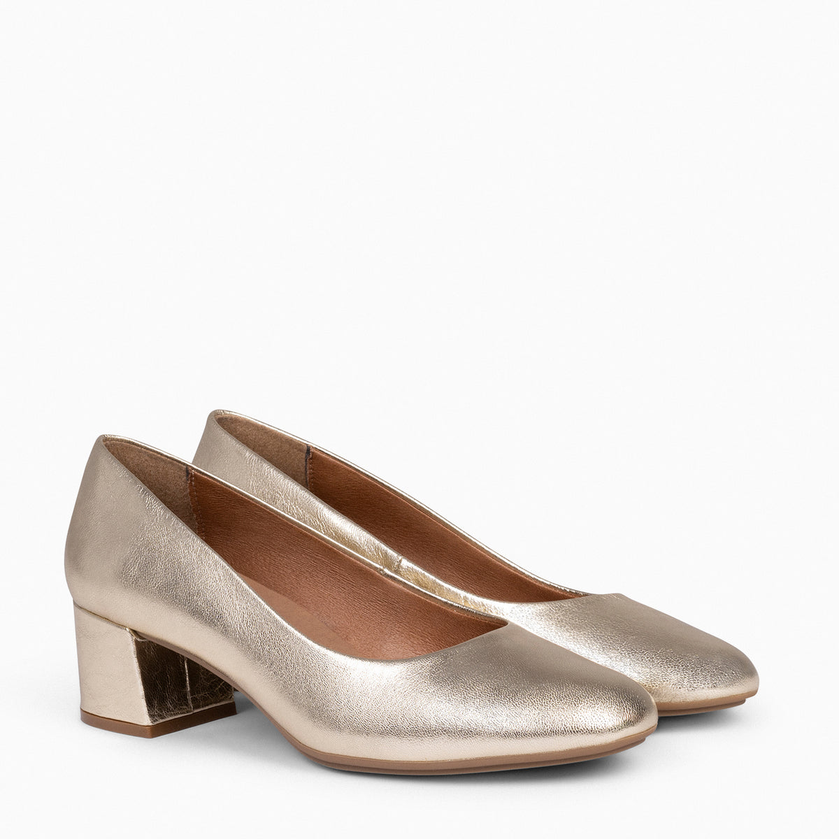 URBAN REDONDO SPLASH - Zapatos de tacón bajo ORO