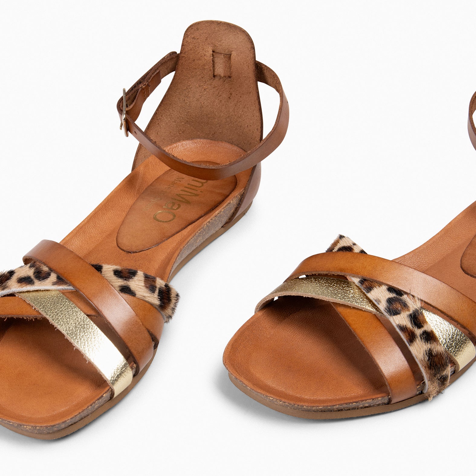 CRISSAL – ANIMAL PRINT Flat Sandals