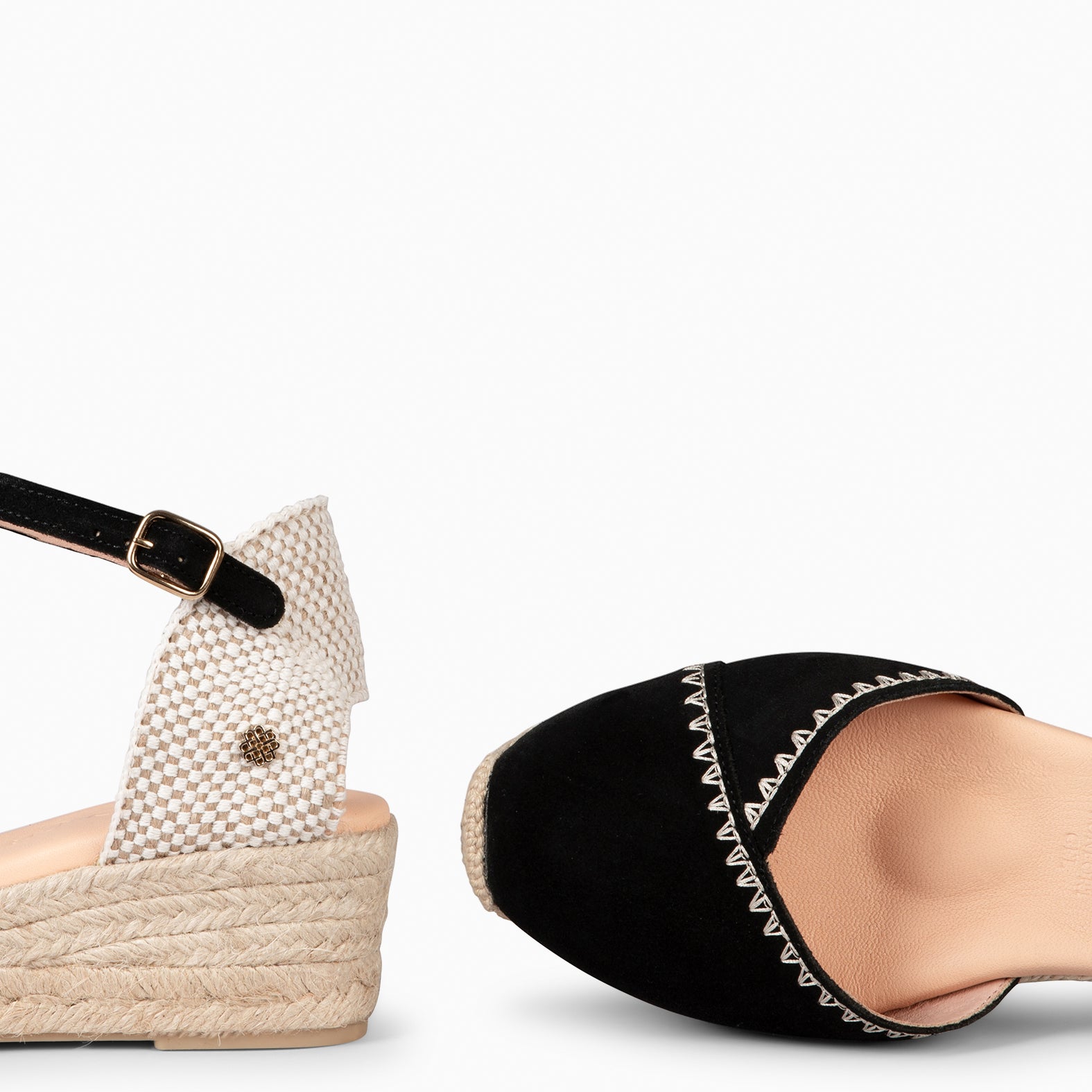 LIMA - BLACK LOW WEDGE ESPADRILLE
