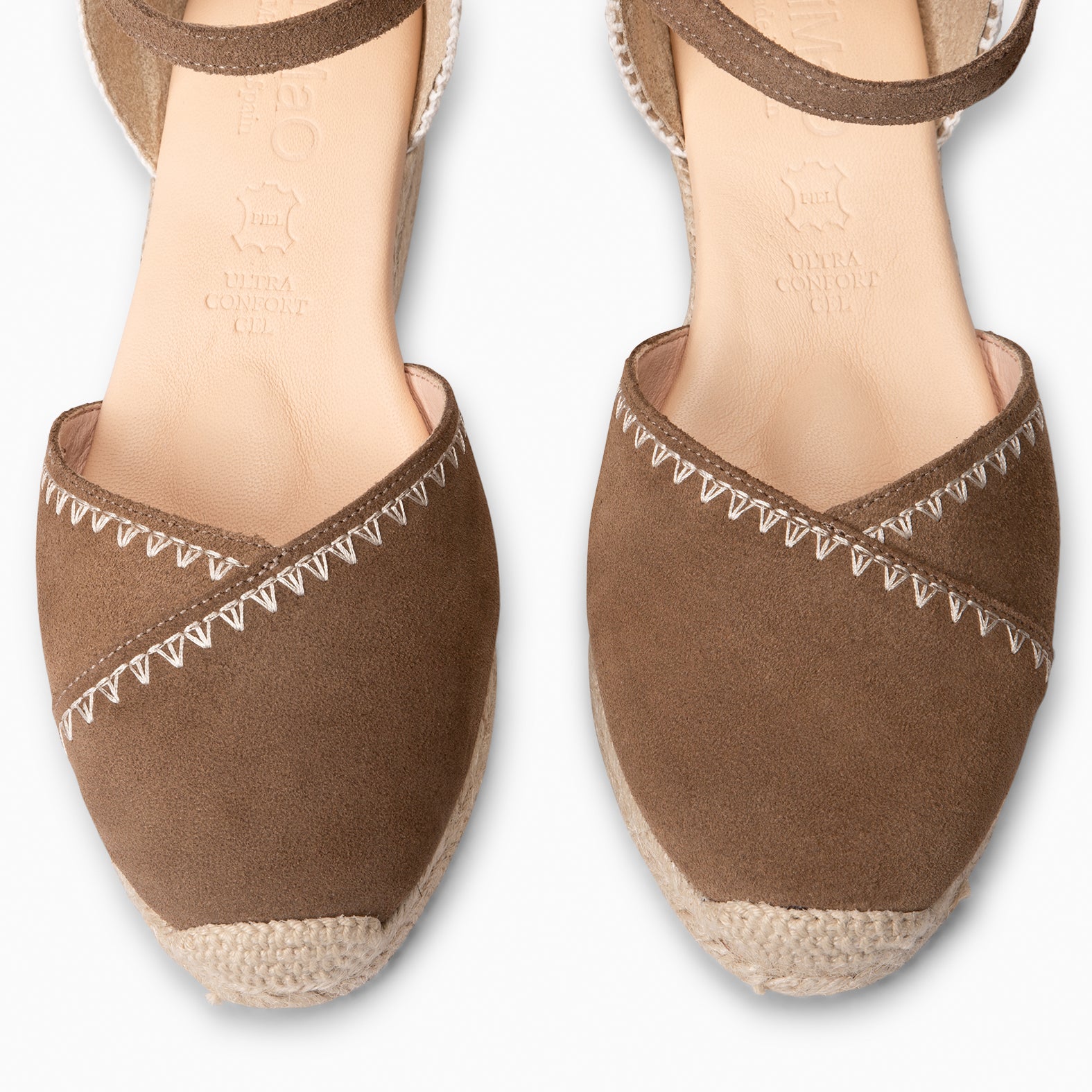 LIMA - TAUPE LOW WEDGE ESPADRILLE