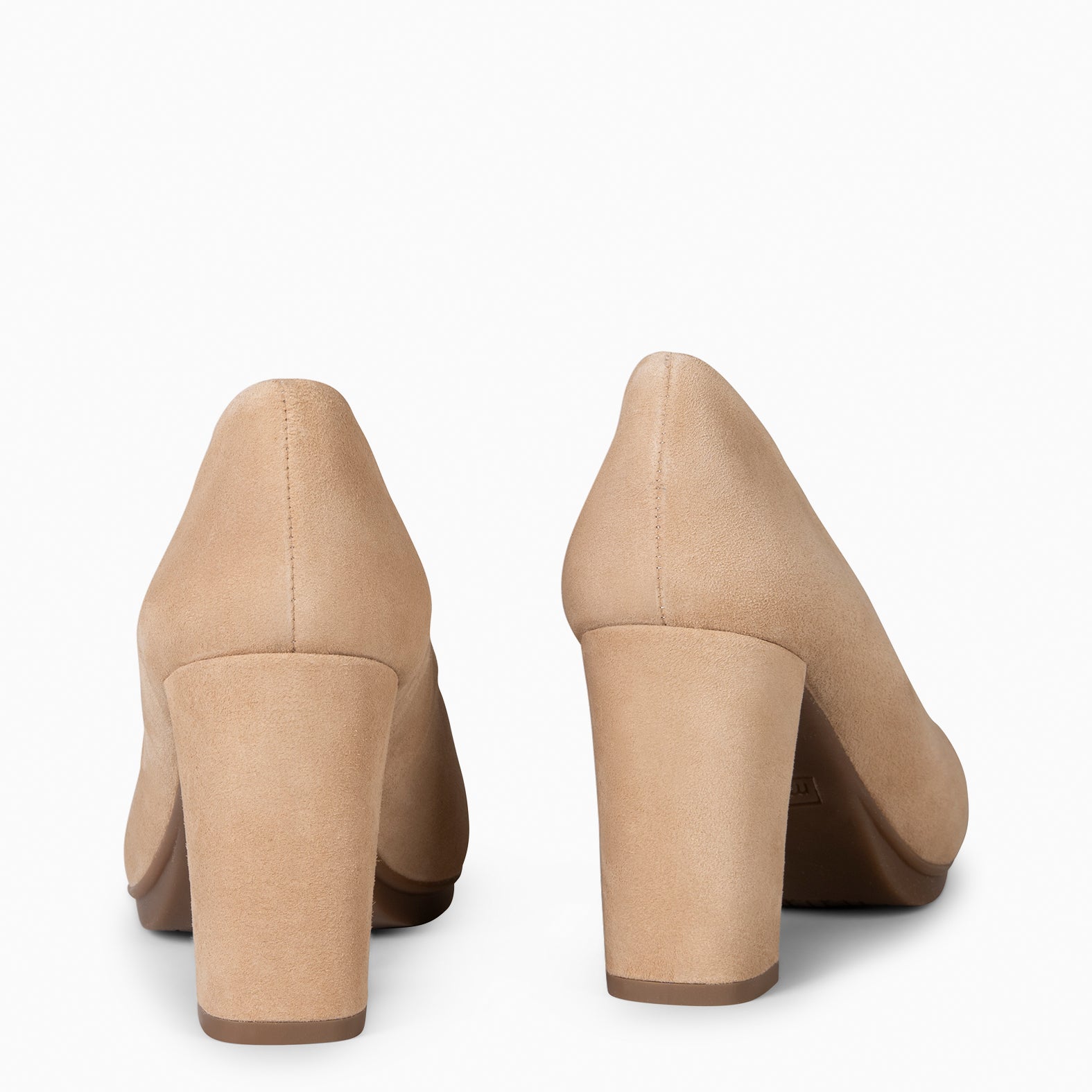 URBAN – Zapatos de tacón alto de ante CAMEL - miMaO ®