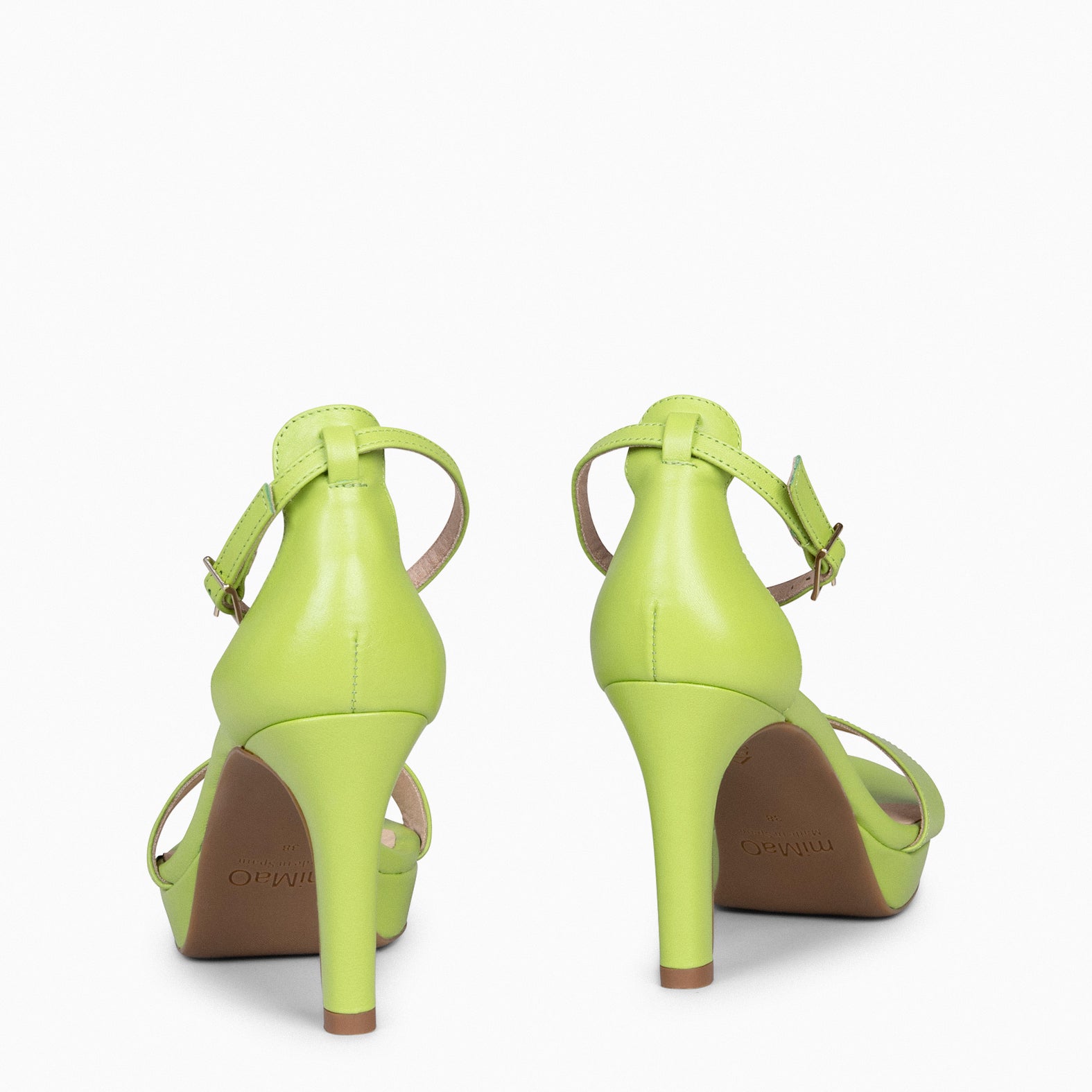 FIESTA - Sandales à talon haut et plateforme VERT