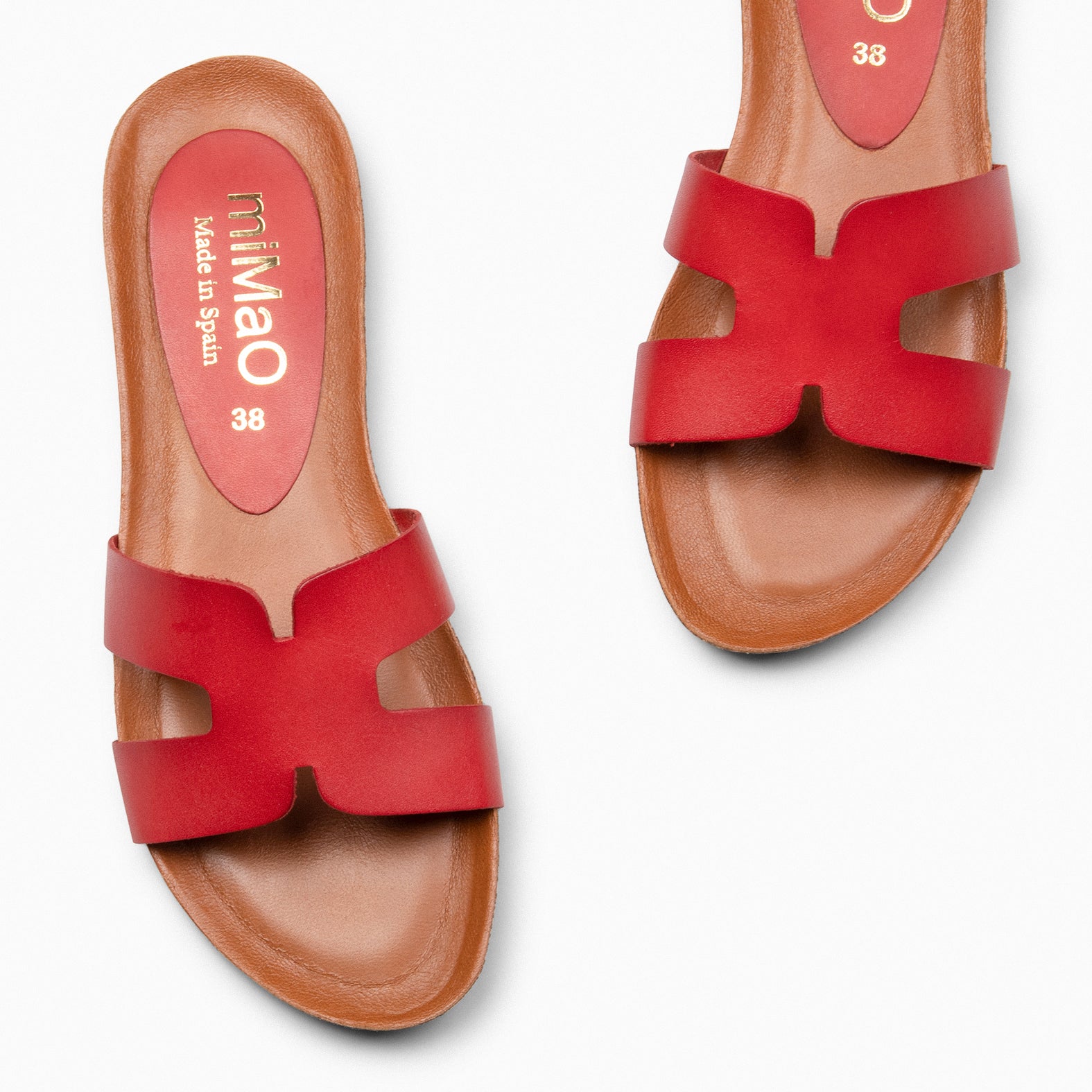 CLIVIA - RED BIO FLAT SANDALS