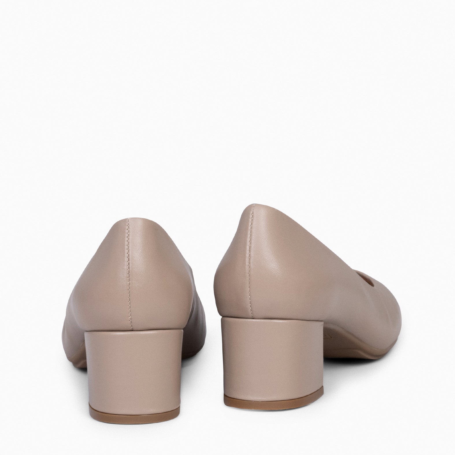URBAN REDONDO SALON - Zapatos de tacón bajo de napa TAUPE
