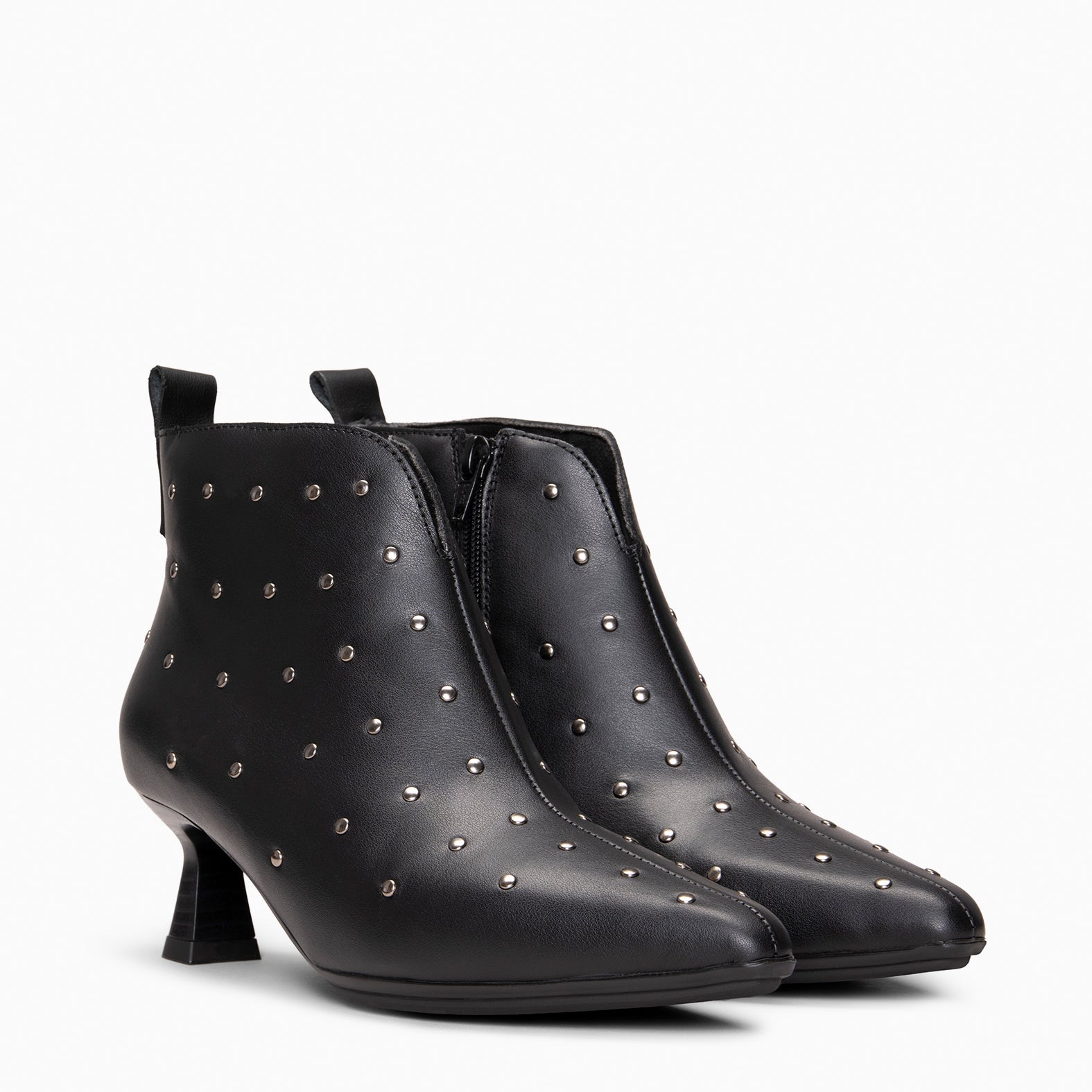 SELMA - BLACK Kitten heel ankle boots