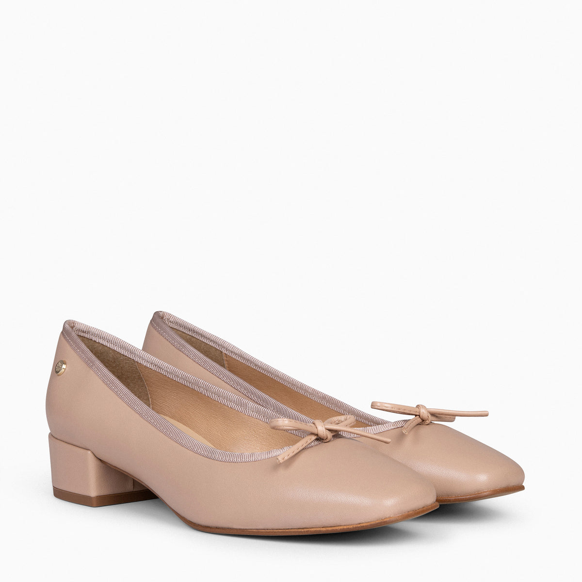 OPERA – NUDE ballerina with heel