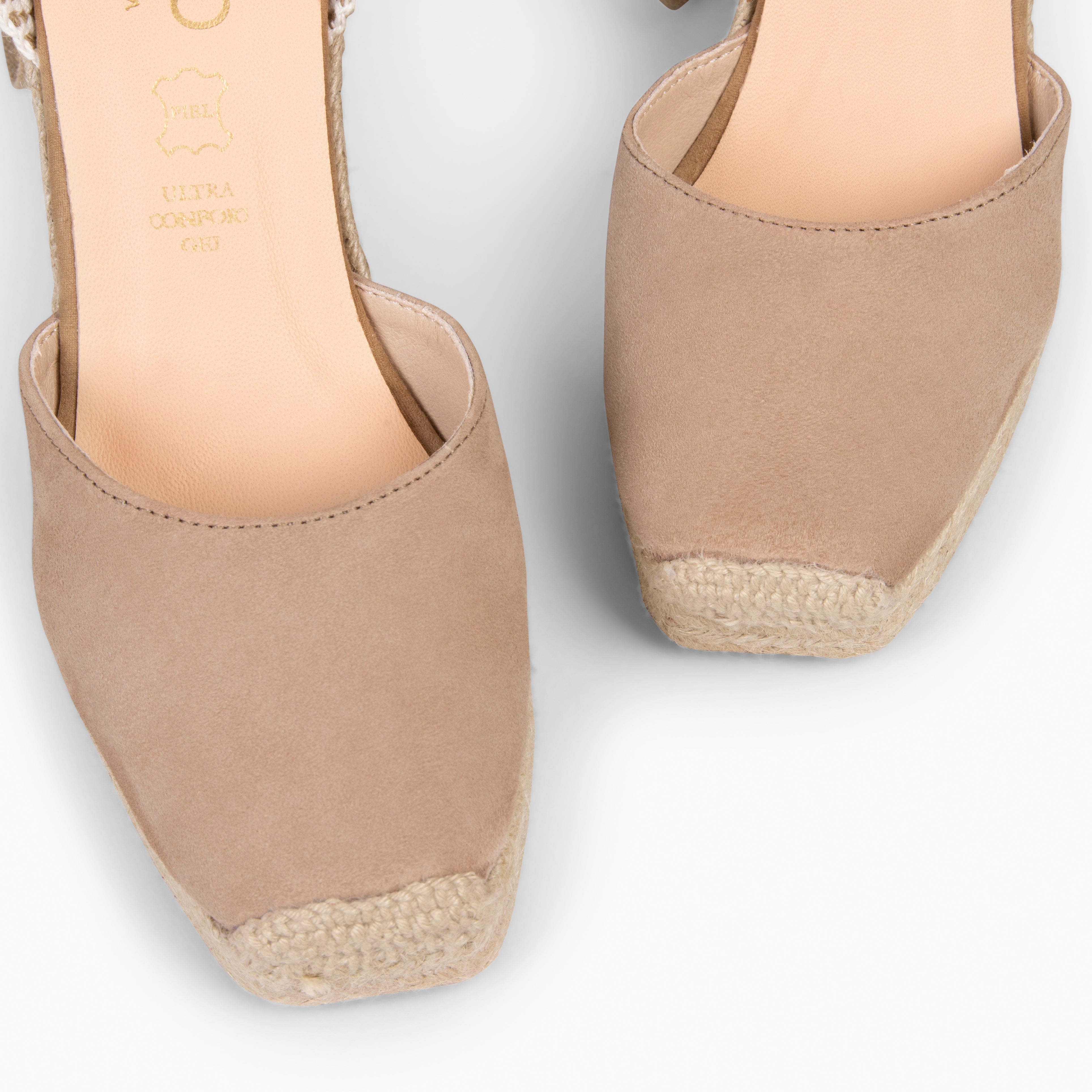 MOMBASA - NUDE ESPADRILLES WITH RIBBONS