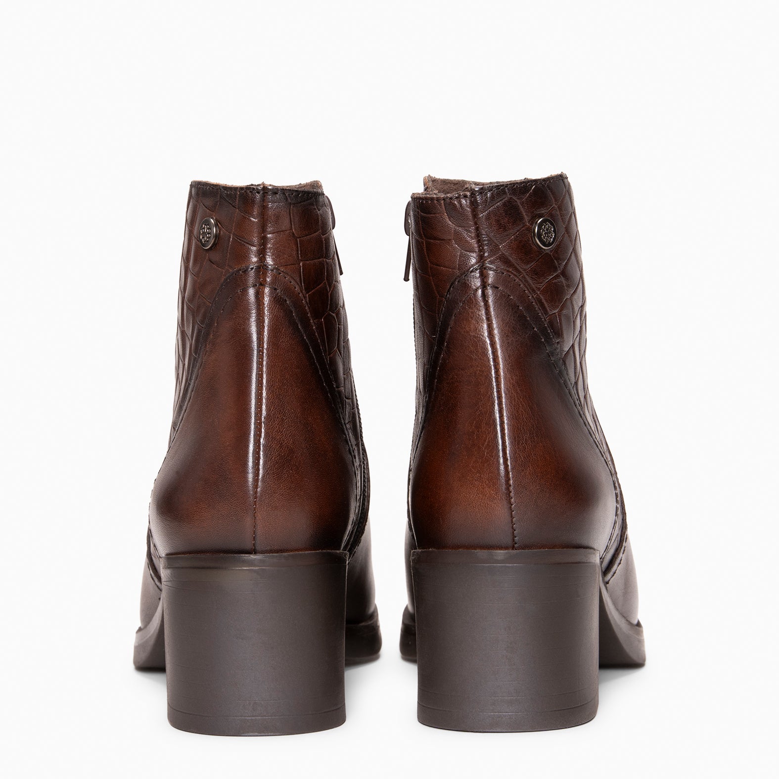 BRANSON - Botines bajos de piel CUERO