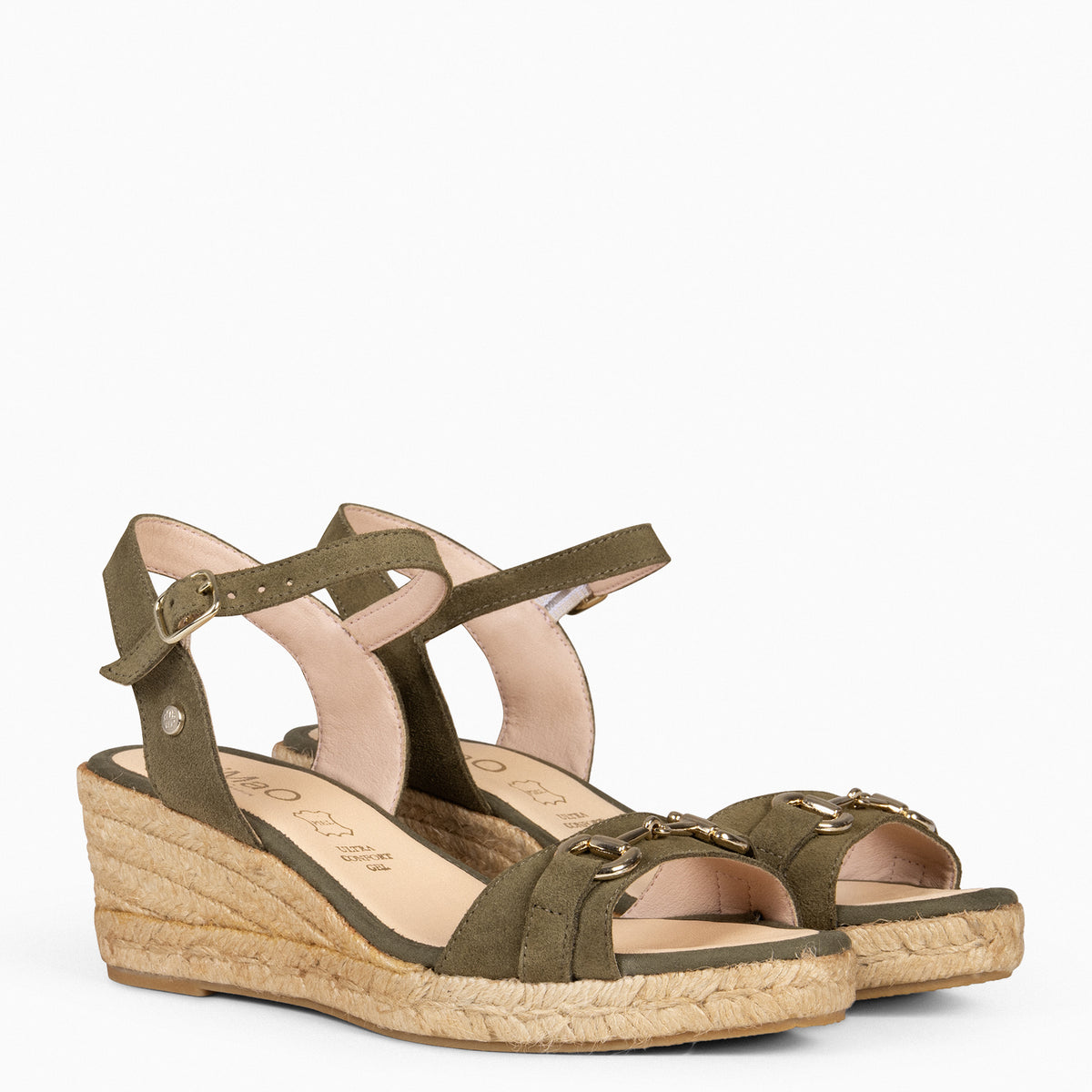 VERONA – Espadrilles en daim KAKI