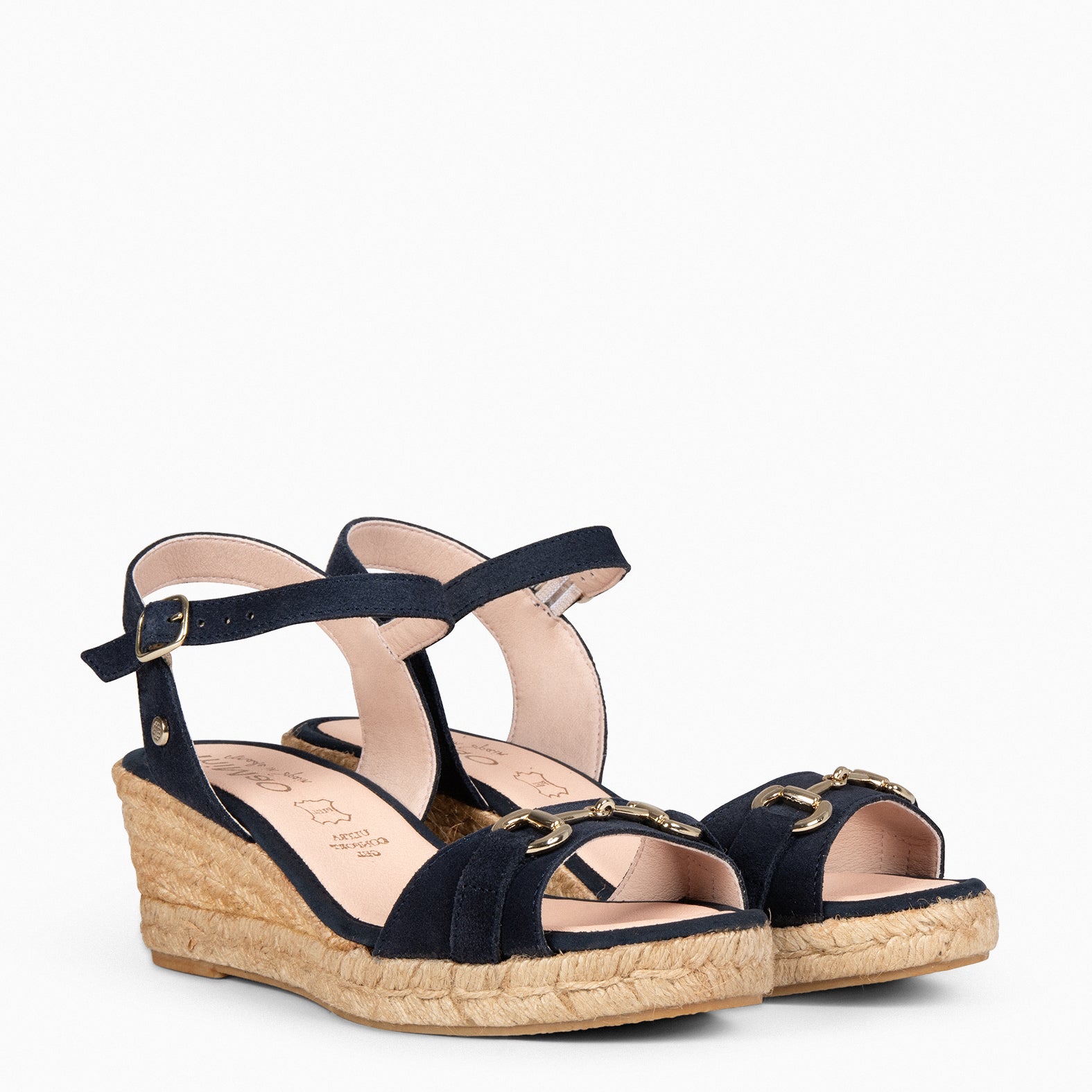 VERONA - CUÑAS DE ESPARTO DE MUJER MARINO