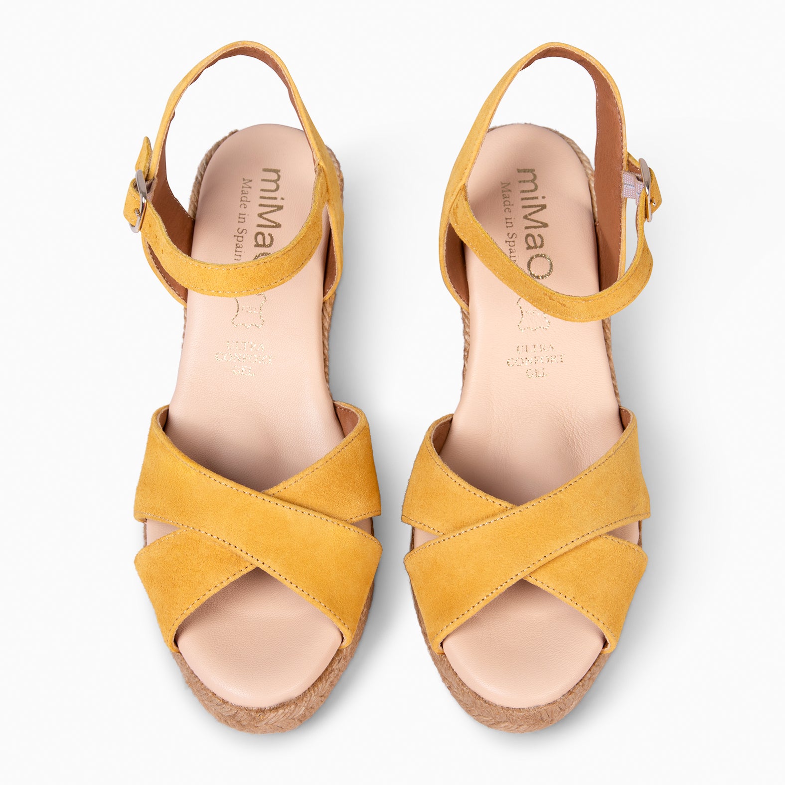 CALPE - MUSTARD SUEDE LEATHER ESPADRILLE