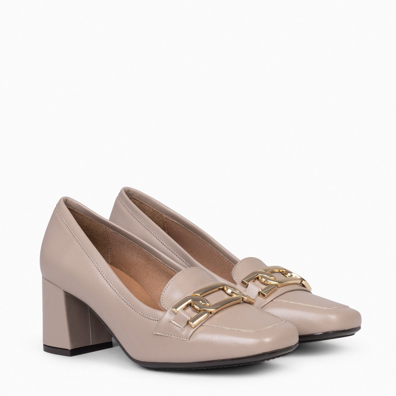 CHAIN – TAUPE elegant moccasins