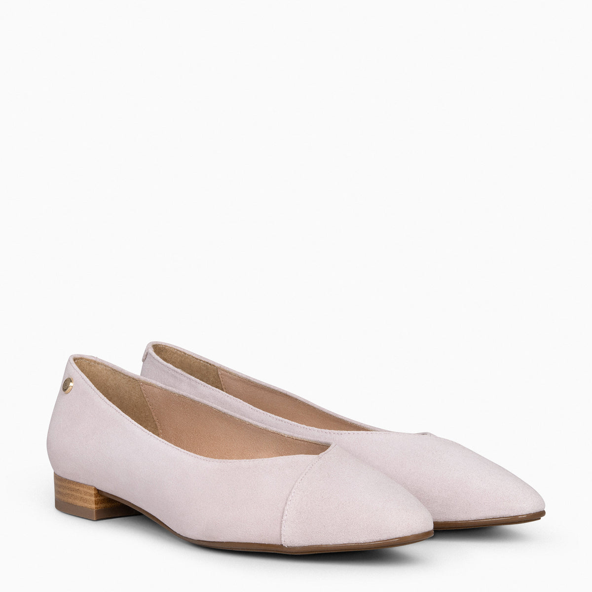 MARIE - Zapatos de tacón Bajo de punta fina NUDE