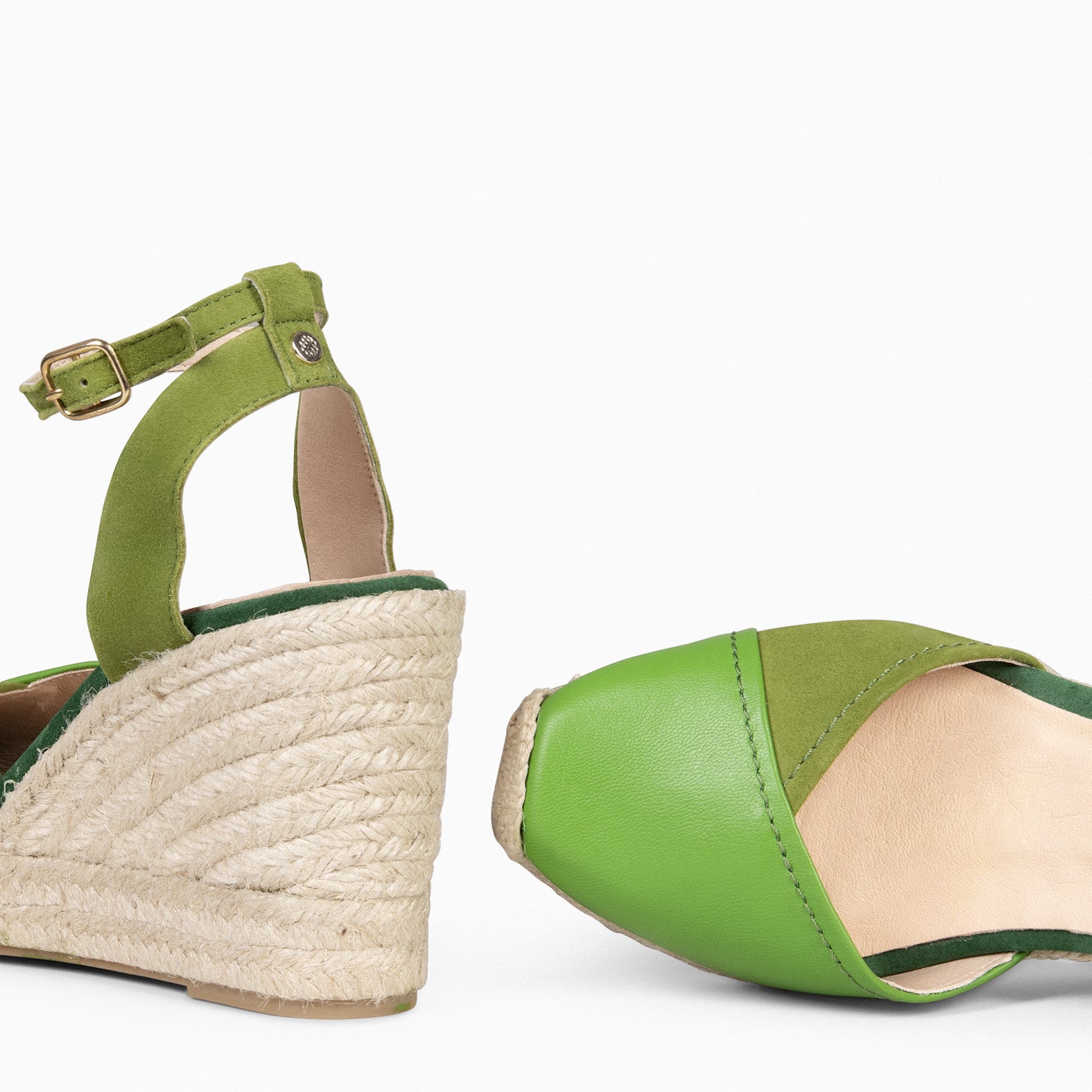 VALDEMOSSAS – Espadrilles pour femme en daim VERT