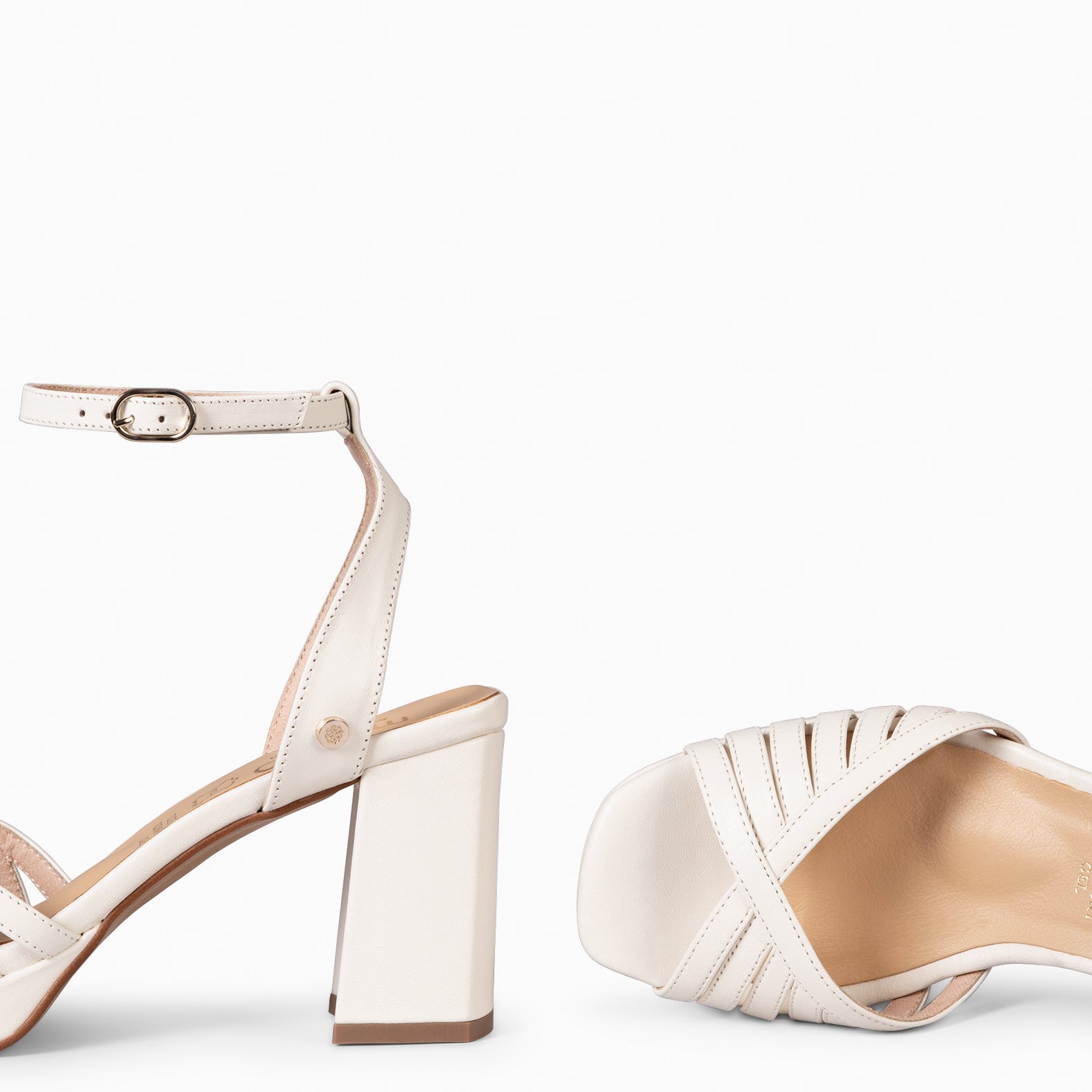 CRISTEL - SANDÁLIAS ELEGANTES DE SALTO ALTO GELO