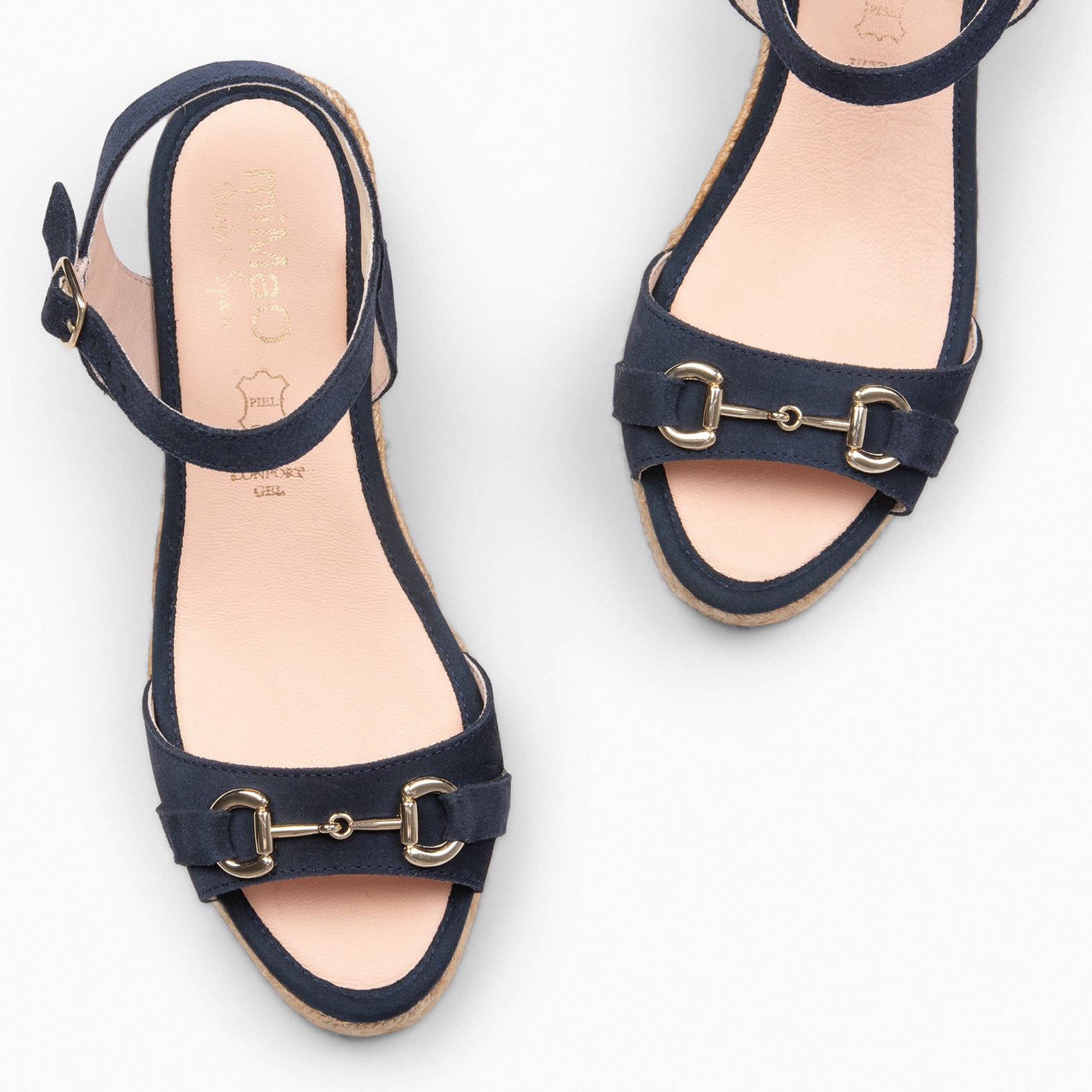 VERONA – Espadrilles en daim BLEU MARINE